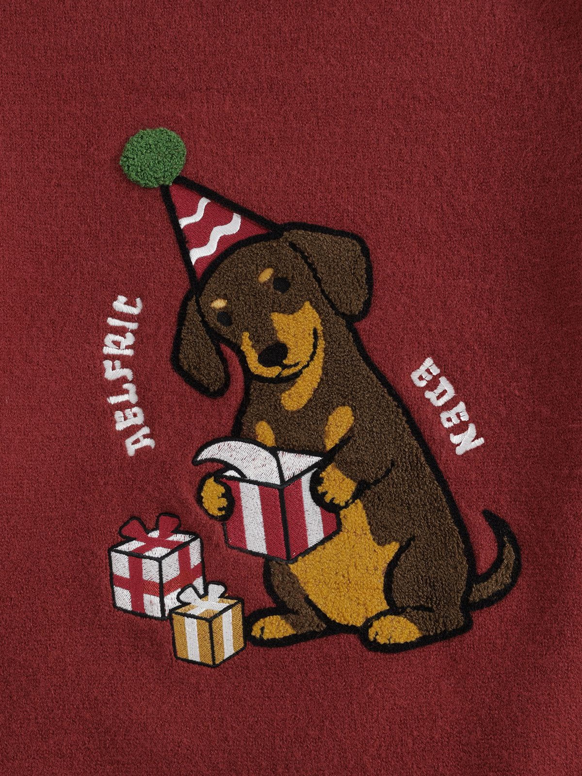Aelfric Eden Christmas Hat Dachshund Sweater - Image 6