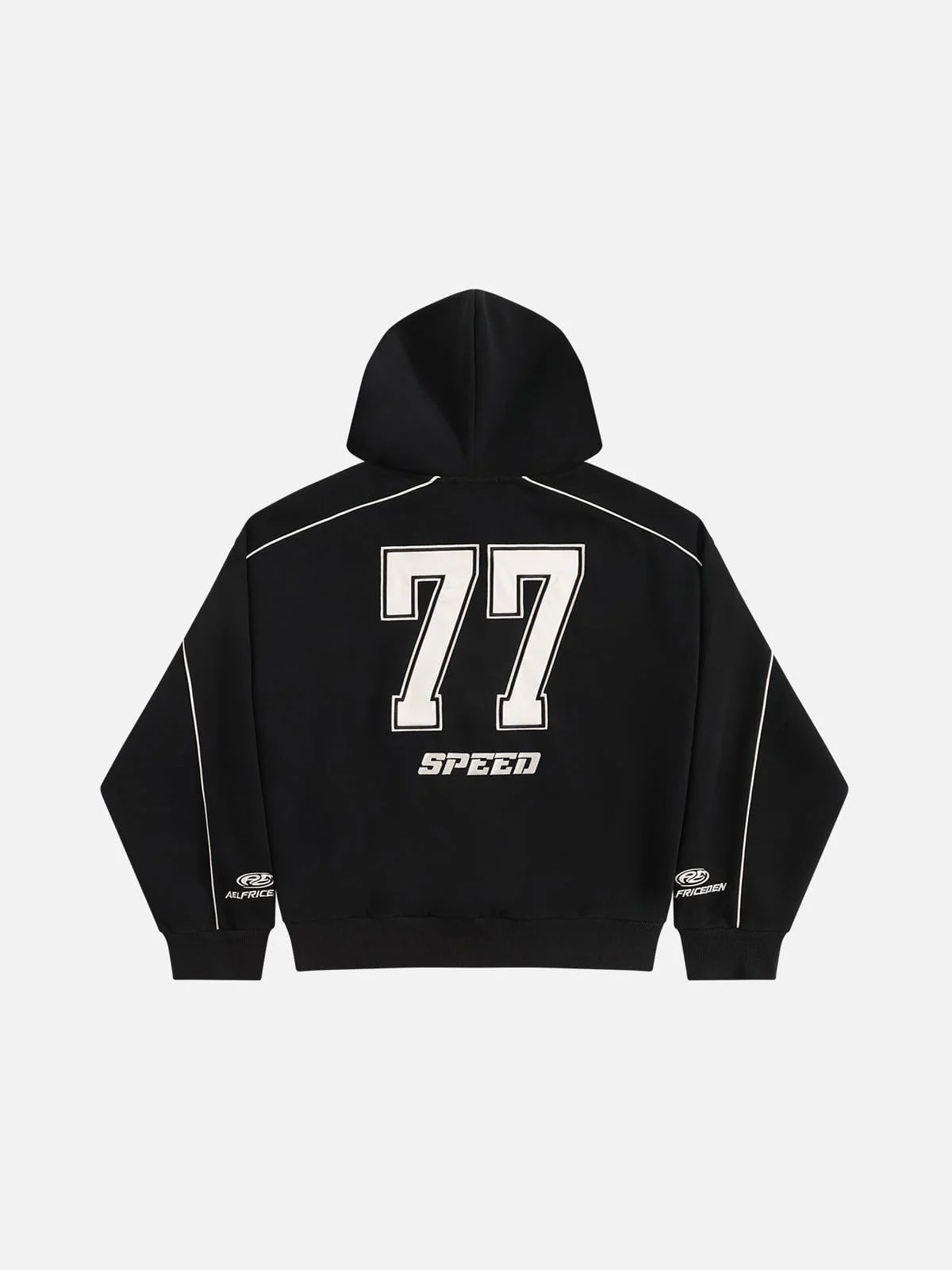 Aelfric Eden Oversized Applique 77 Pullover Hoodie - Image 3