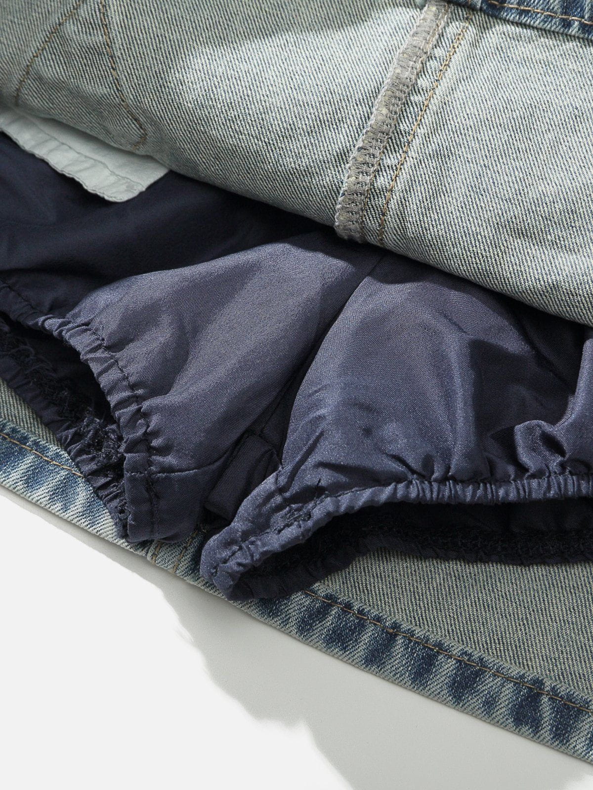 Aelfric Eden Bow Denim Micro Mini Skirt - Image 7