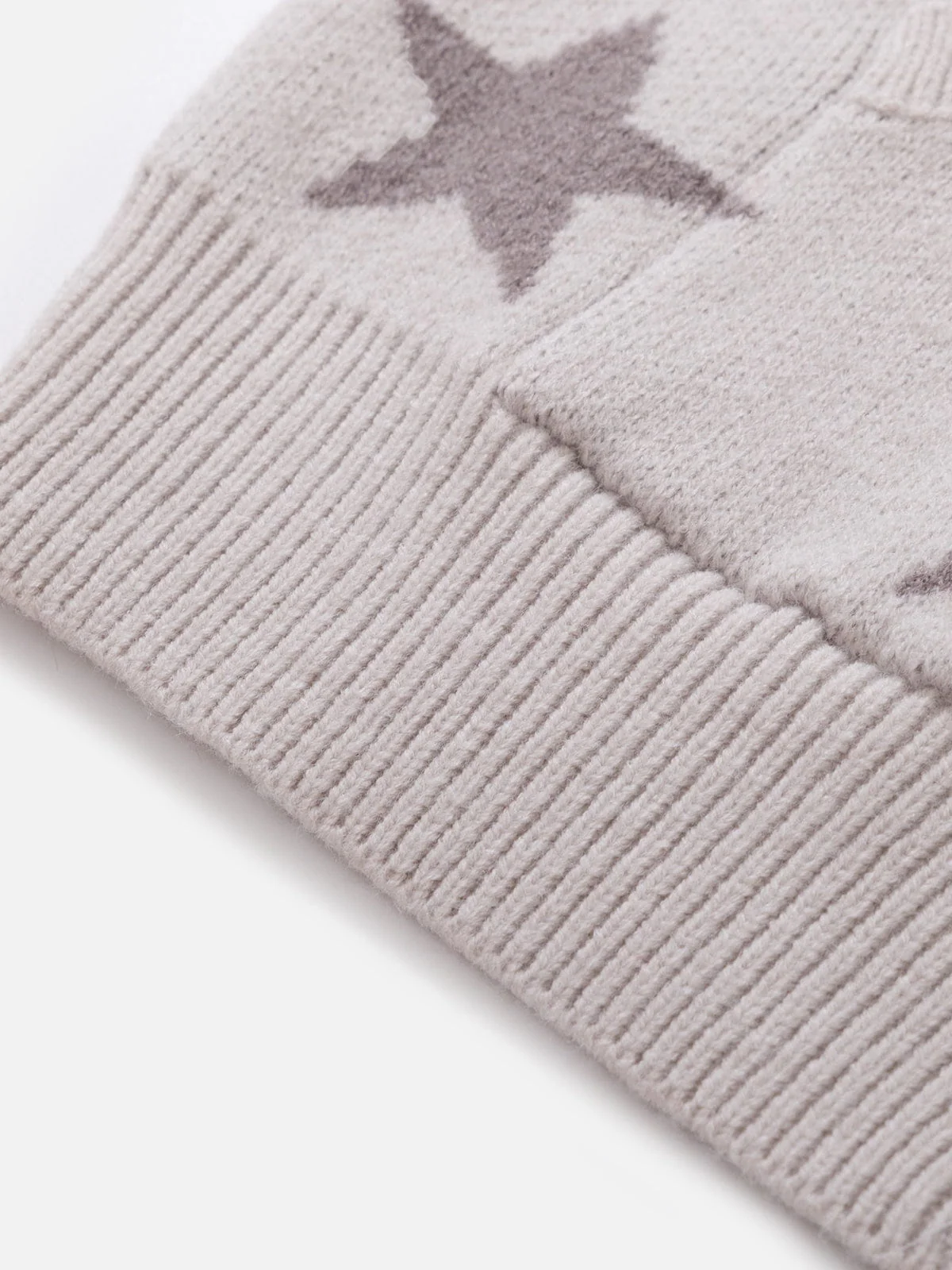 Aelfric Eden Boxy Star Pattern Knit Zip Up Hoodie - Image 4