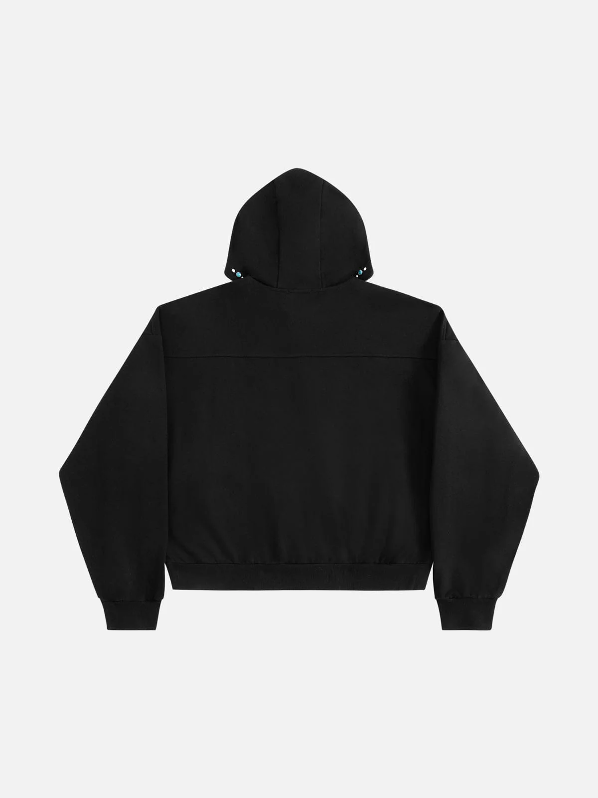 Aelfric Eden Boxy Turquoise Zip Up Hoodie - Image 3