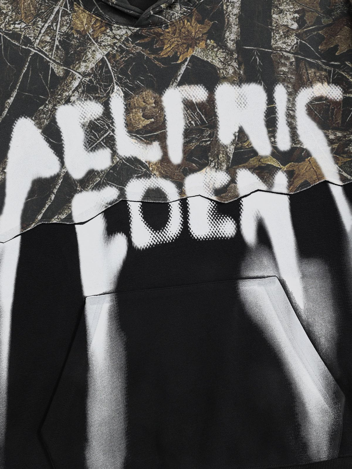 Aelfric Eden CAMO Graffiti Patchwork Pullover Hoodie - Image 7