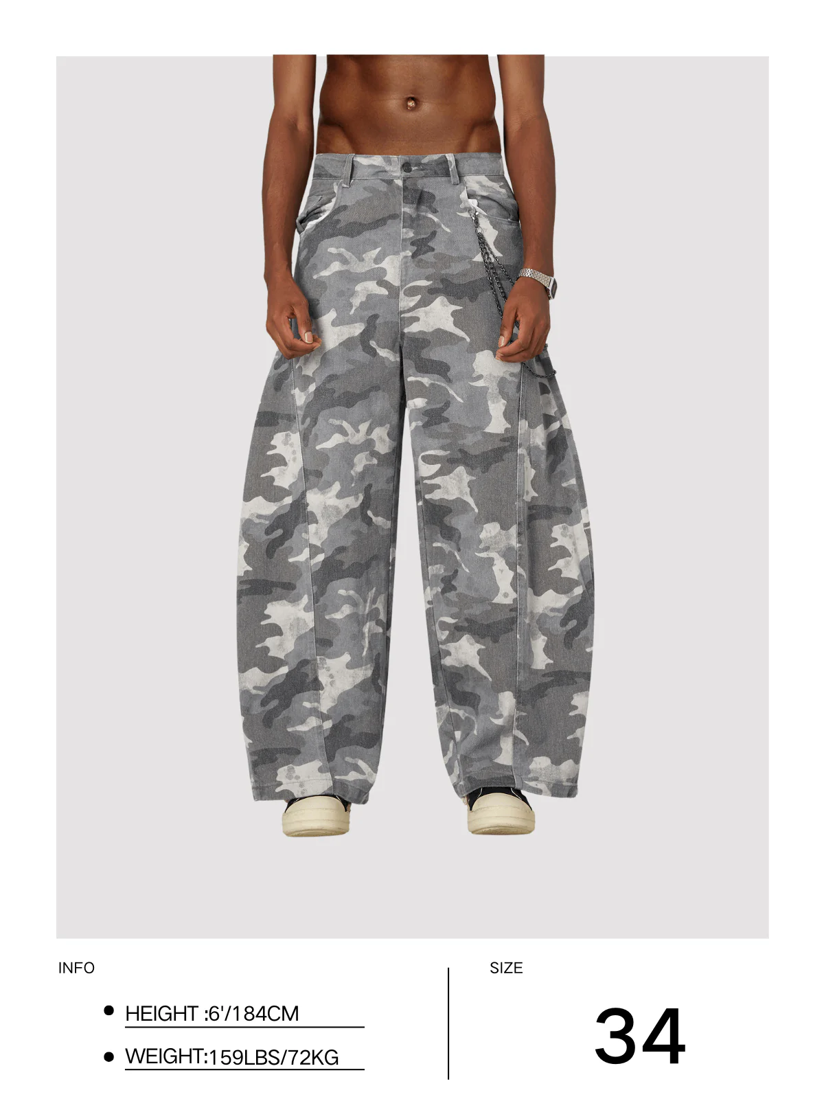 Aelfric Eden Camo Super Baggy Barrel Pants - Image 10
