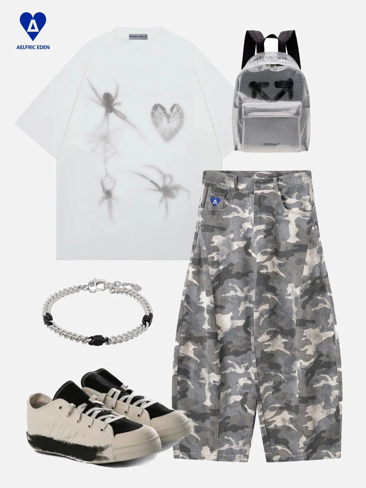 Aelfric Eden Camo Super Baggy Barrel Pants - Image 5