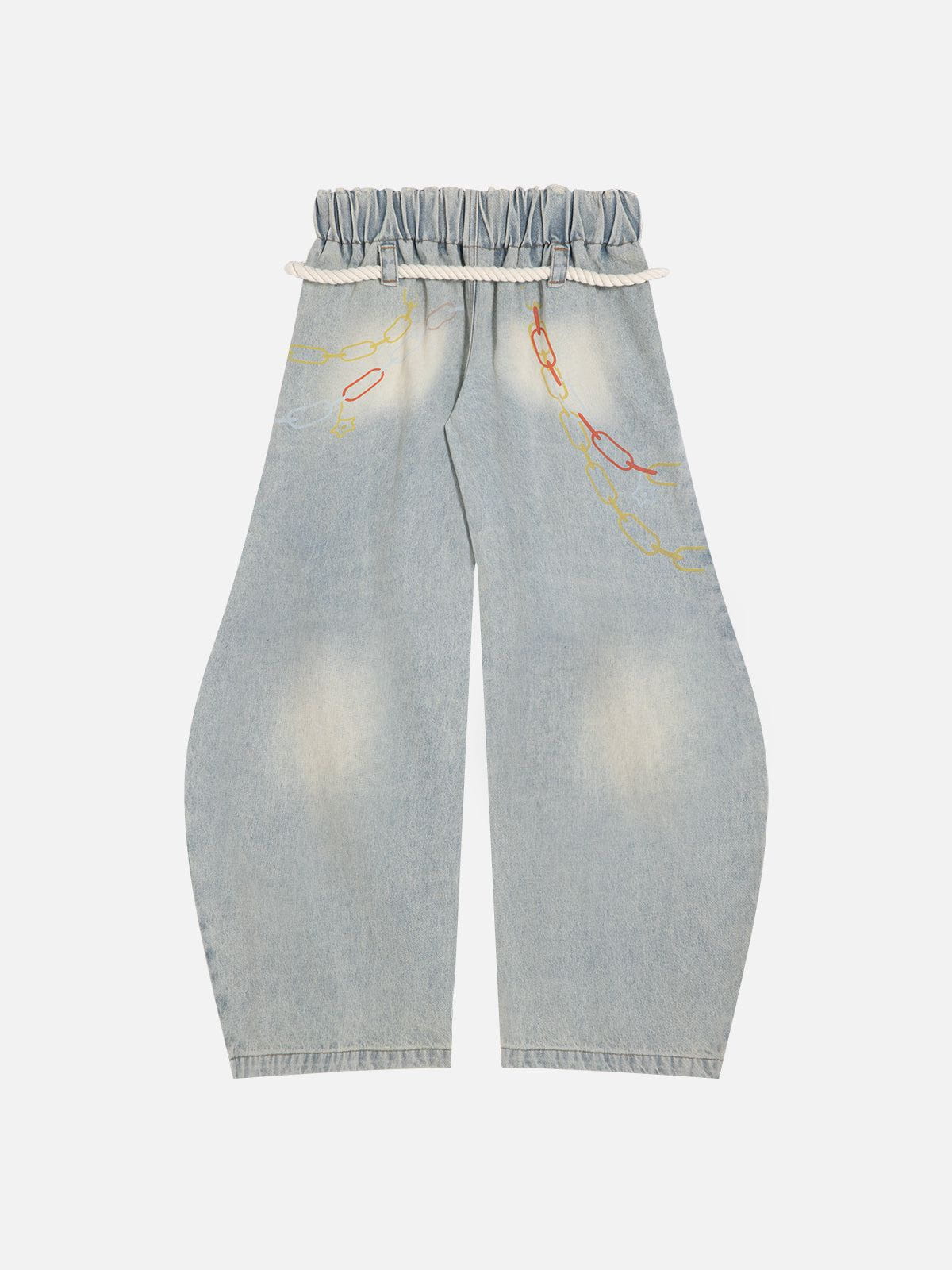 Aelfric Eden Cartoon Graphic Super Baggy Barrel Jeans - Image 2