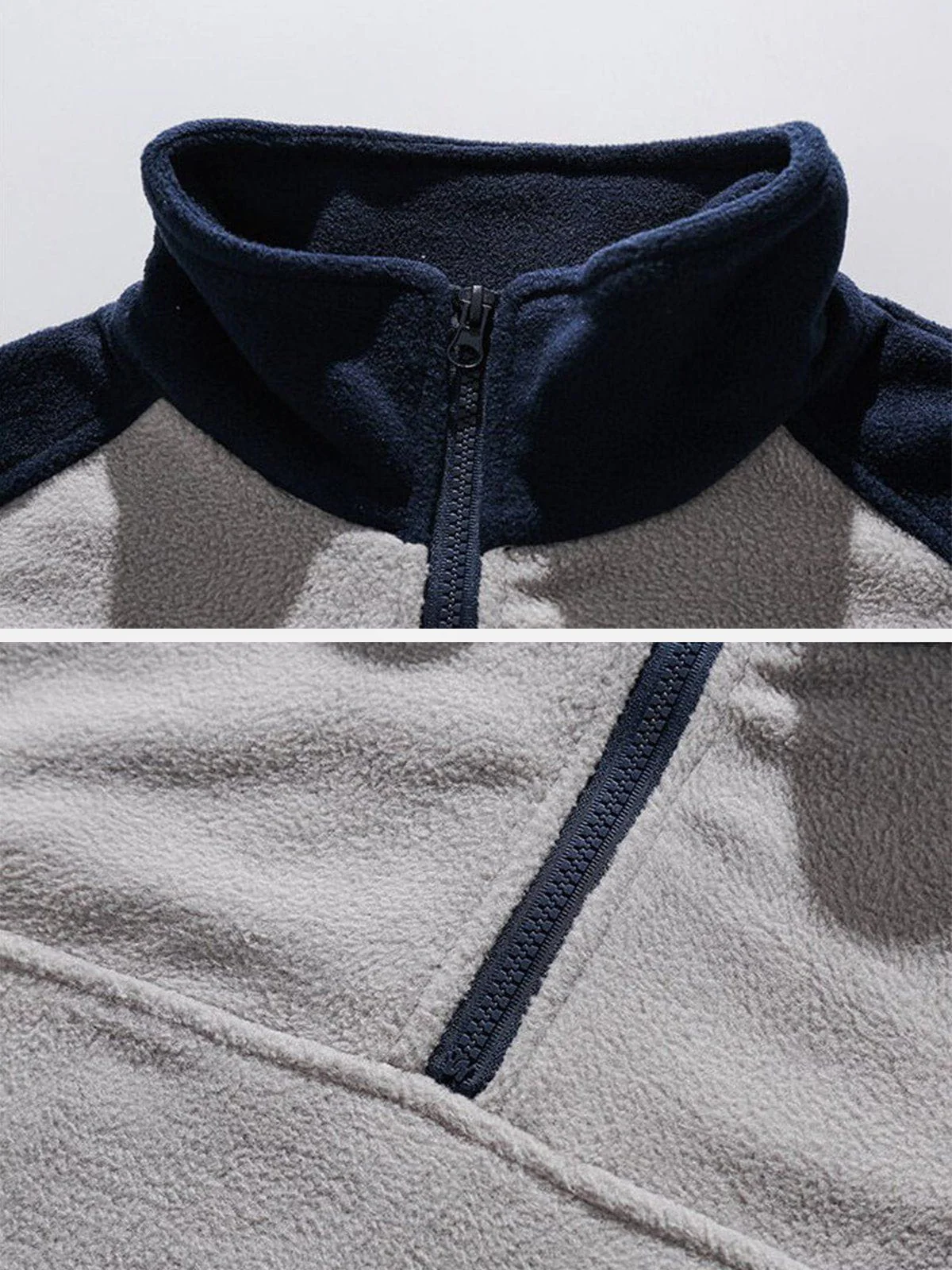 Aelfric Eden Color Blocking Quarter-Zip Sweatshirt - Image 3