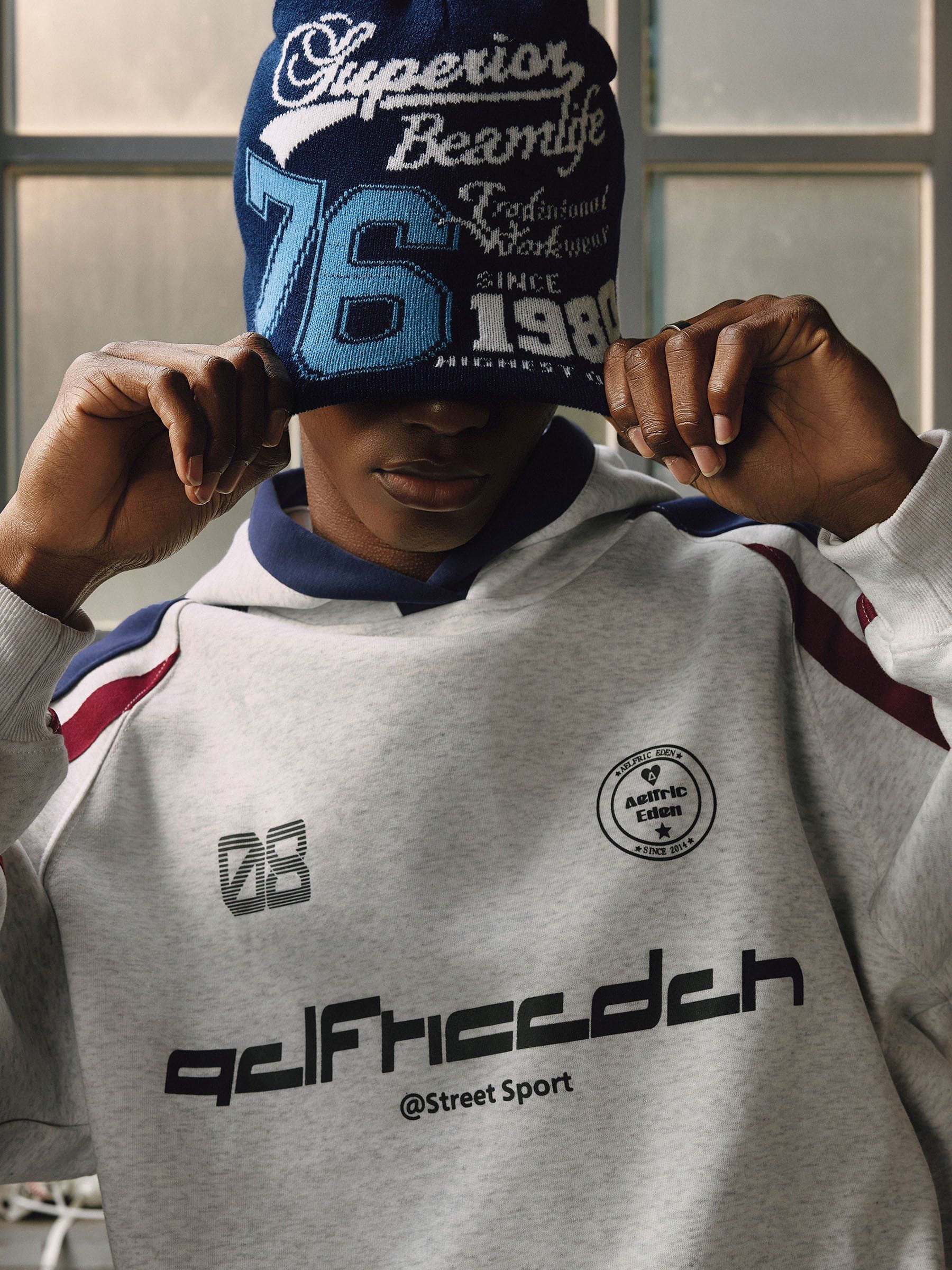 Aelfric Eden Racing Stripe Hoodie - Image 4
