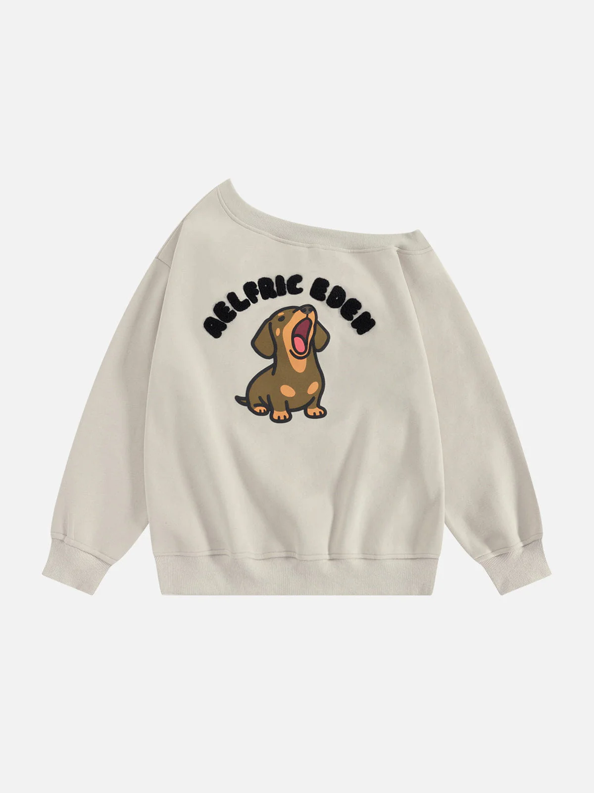 Aelfric Eden Dachshund Off-The-Shoulder Sweatshirt - Image 2