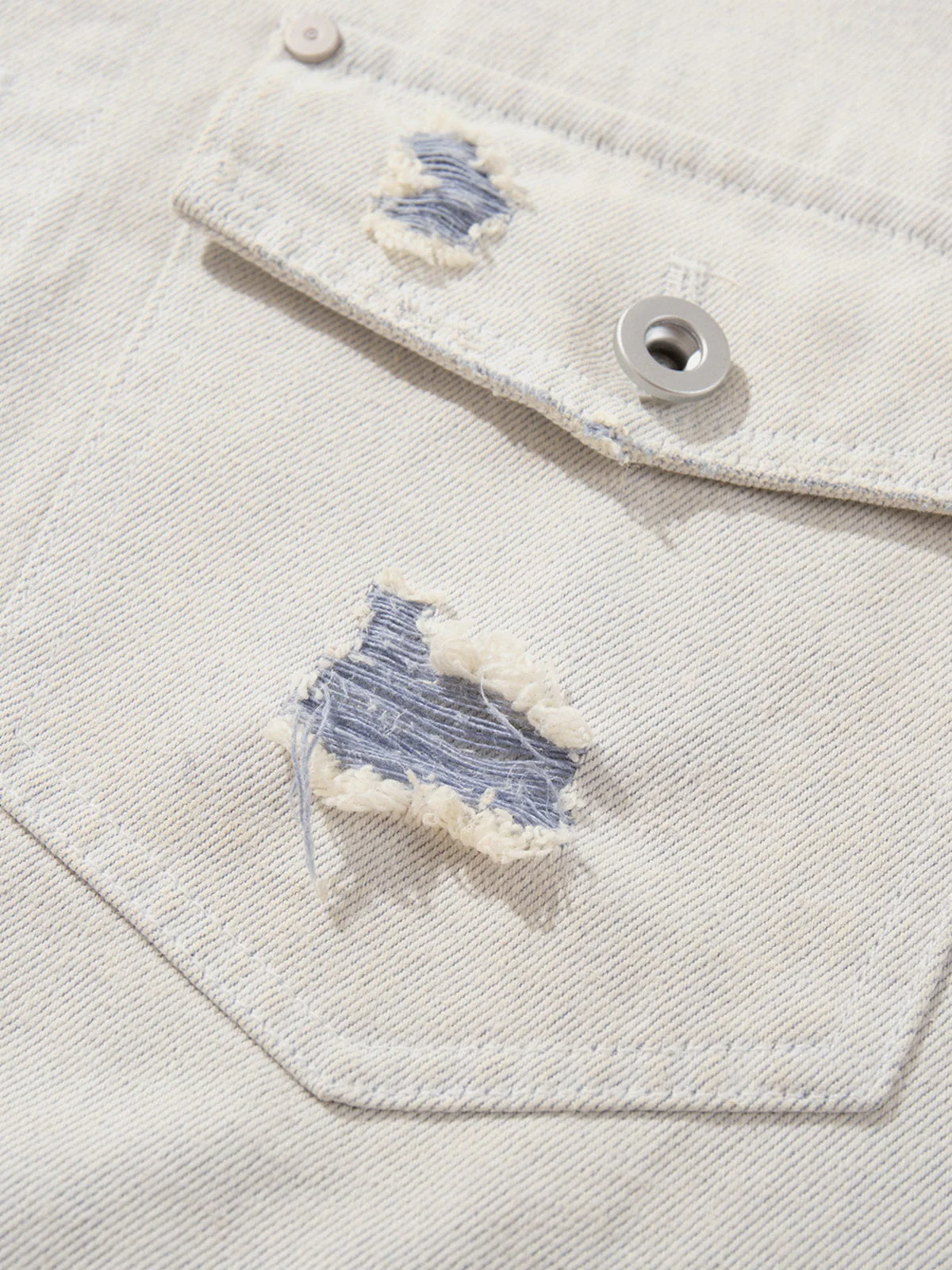 Aelfric Eden Distressed Denim Jacket - Image 4