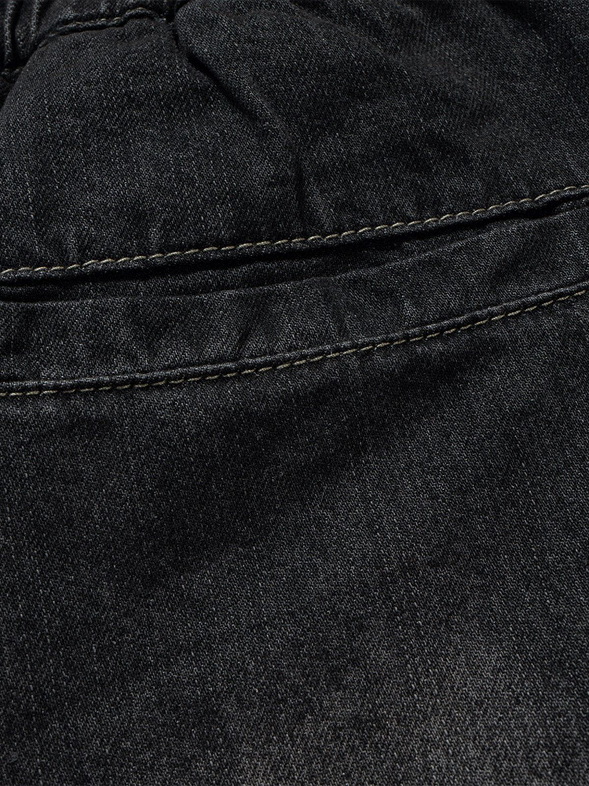 Aelfric Eden Drawstring Decorative Zipper Jorts - Image 12