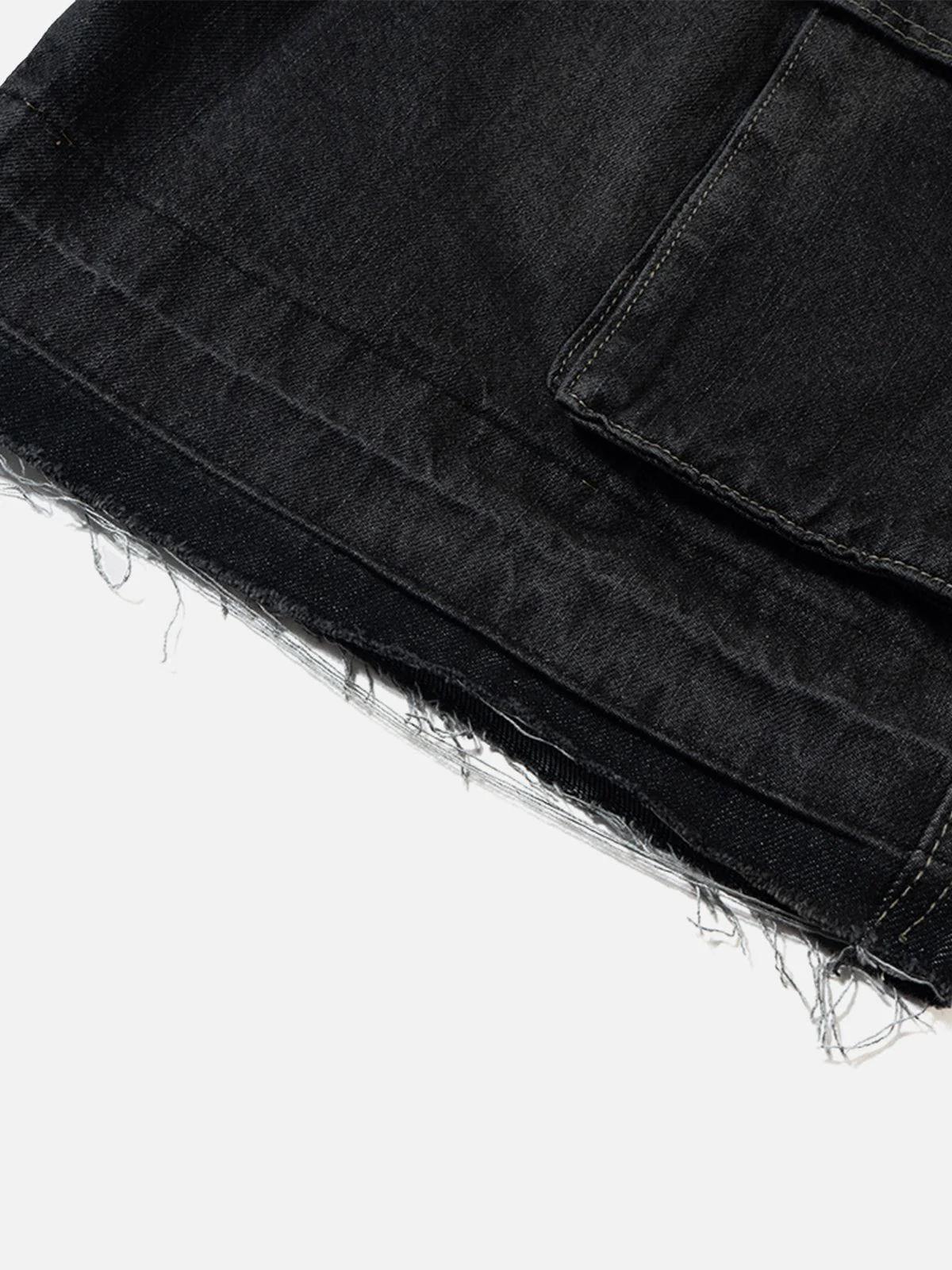 Aelfric Eden Drawstring Decorative Zipper Jorts - Image 13