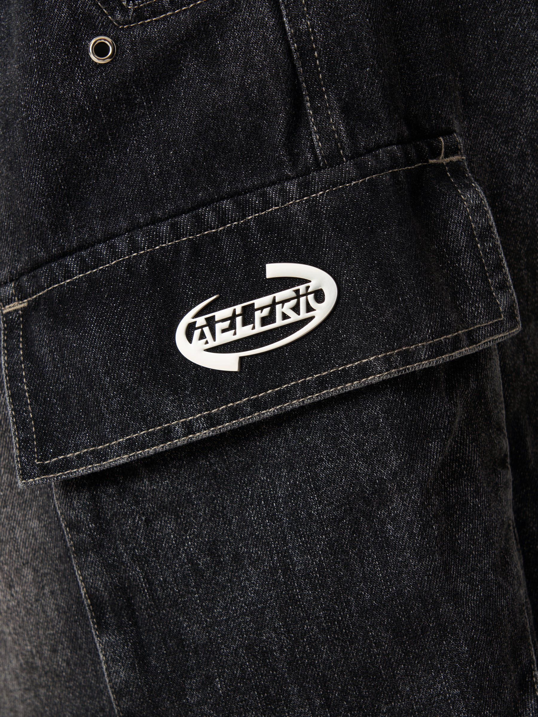 Aelfric Eden Drawstring Decorative Zipper Jorts - Image 14