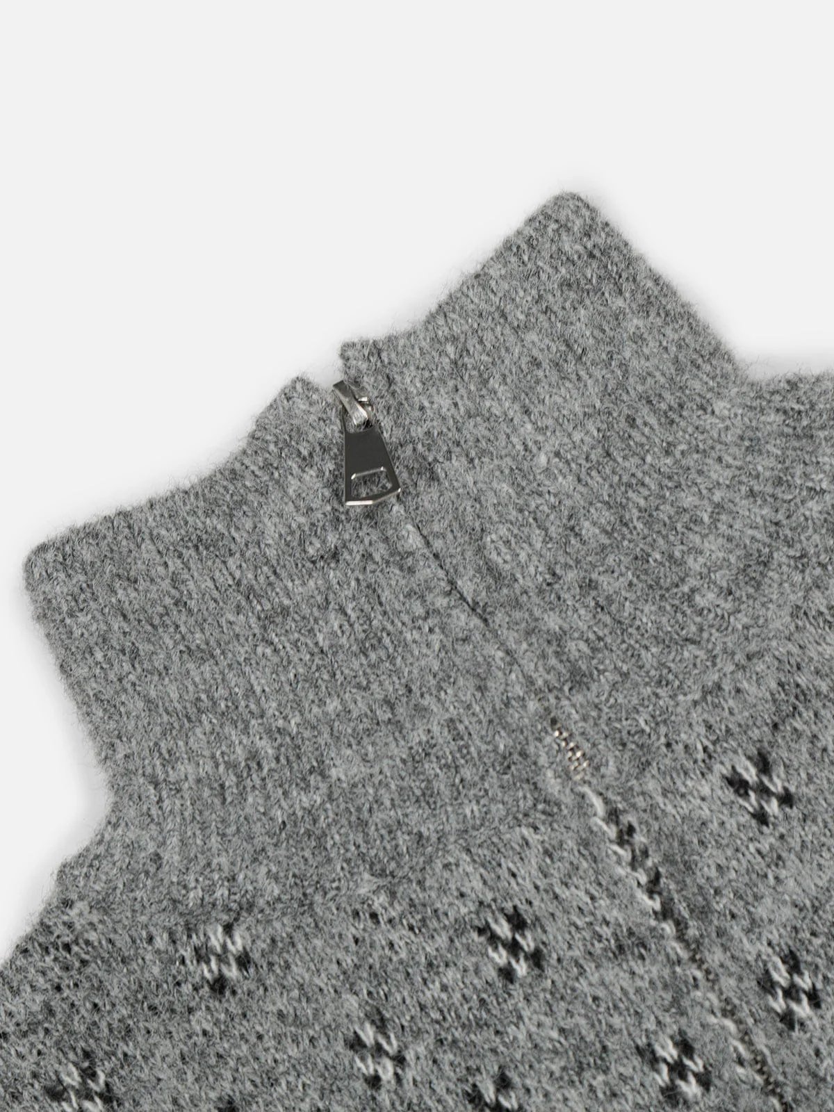 Aelfric Eden Fair Isle Half-Zip Knit Sweater - Image 5