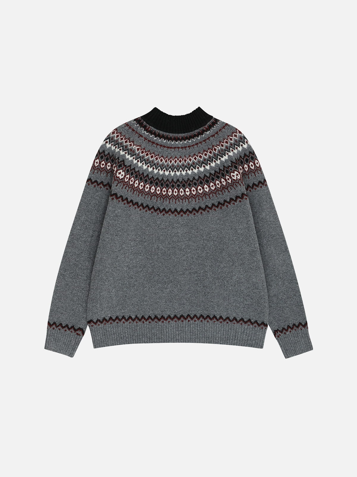 Aelfric Eden Fair Isle Half-Zip Sweater - Image 3