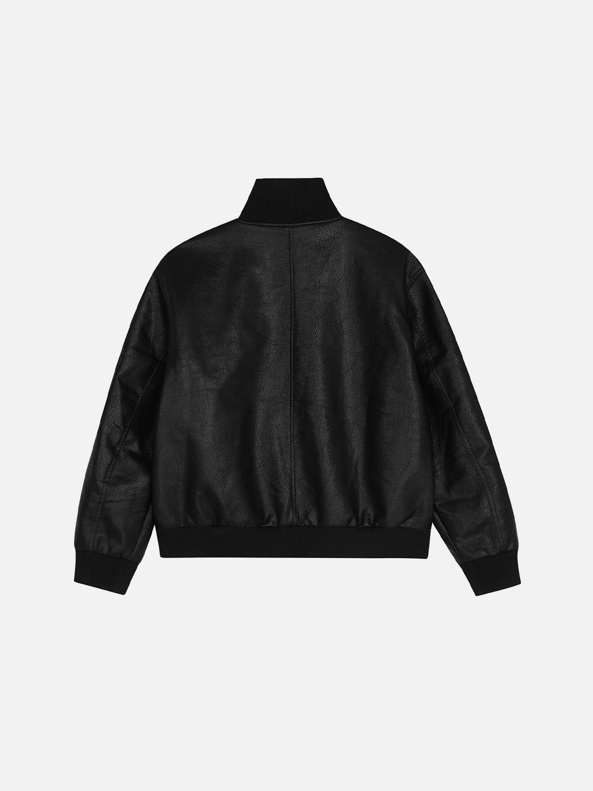 Aelfric Eden Faux Leather Bomber Jacket - Image 3