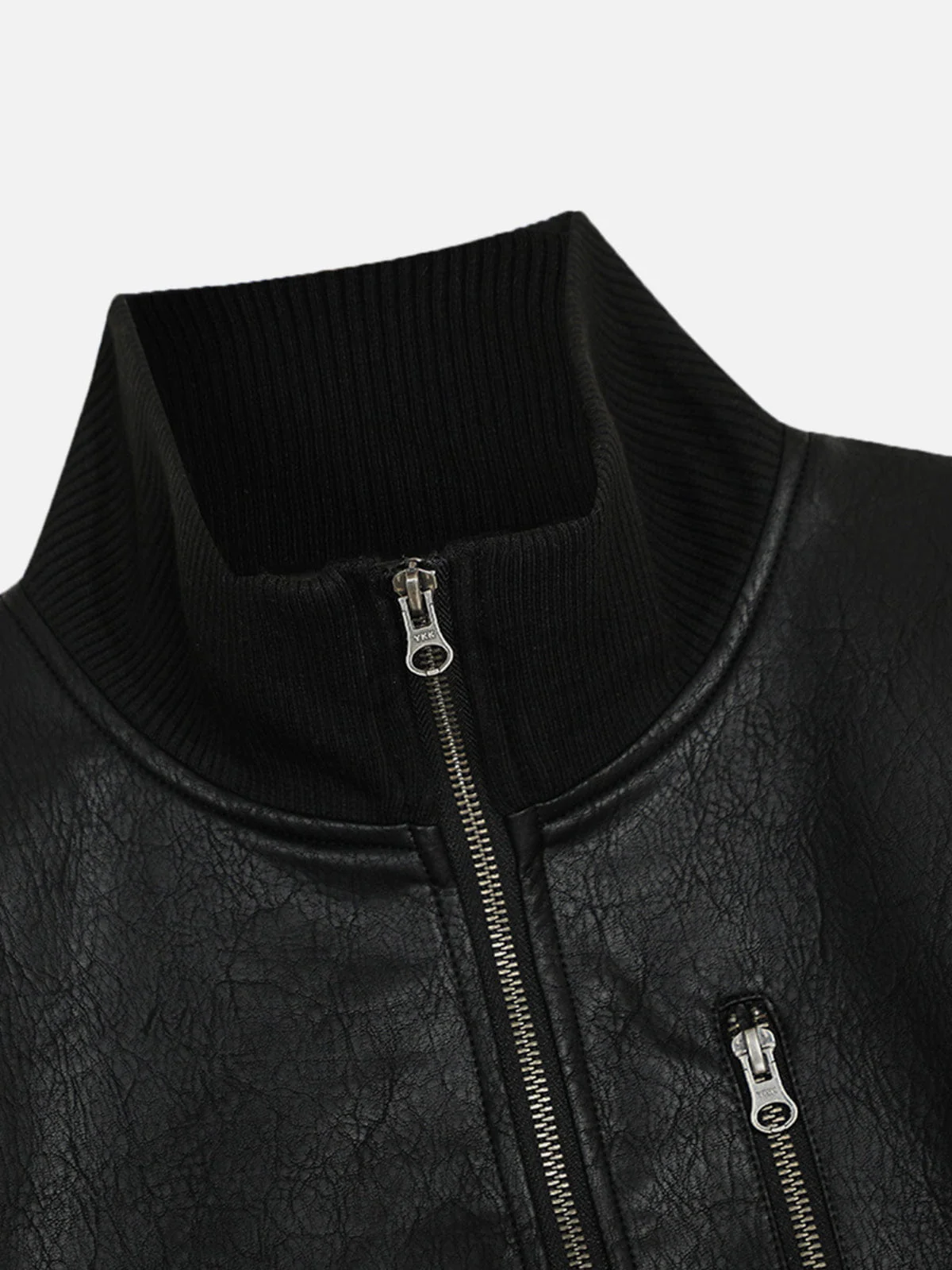 Aelfric Eden Faux Leather Bomber Jacket - Image 4