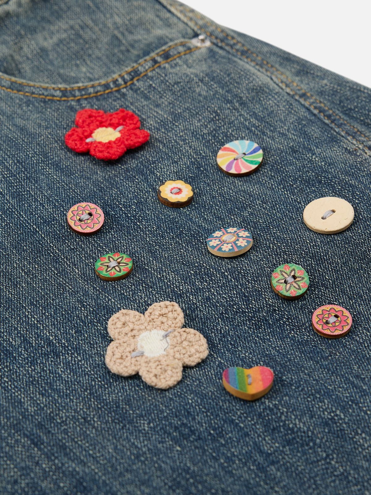 Aelfric Eden Floral Baggy Barrel Jeans - Image 4