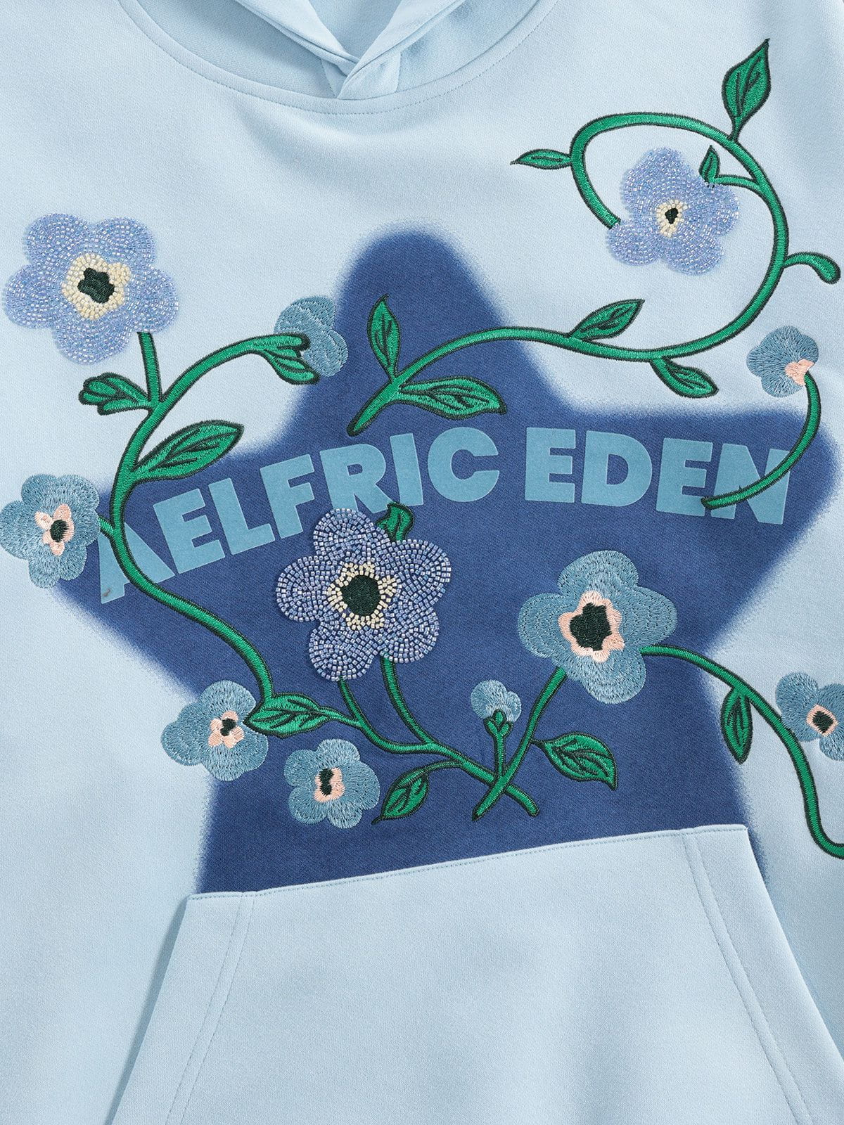 Aelfric Eden Star Rhinestone Floral Hoodie - Image 11