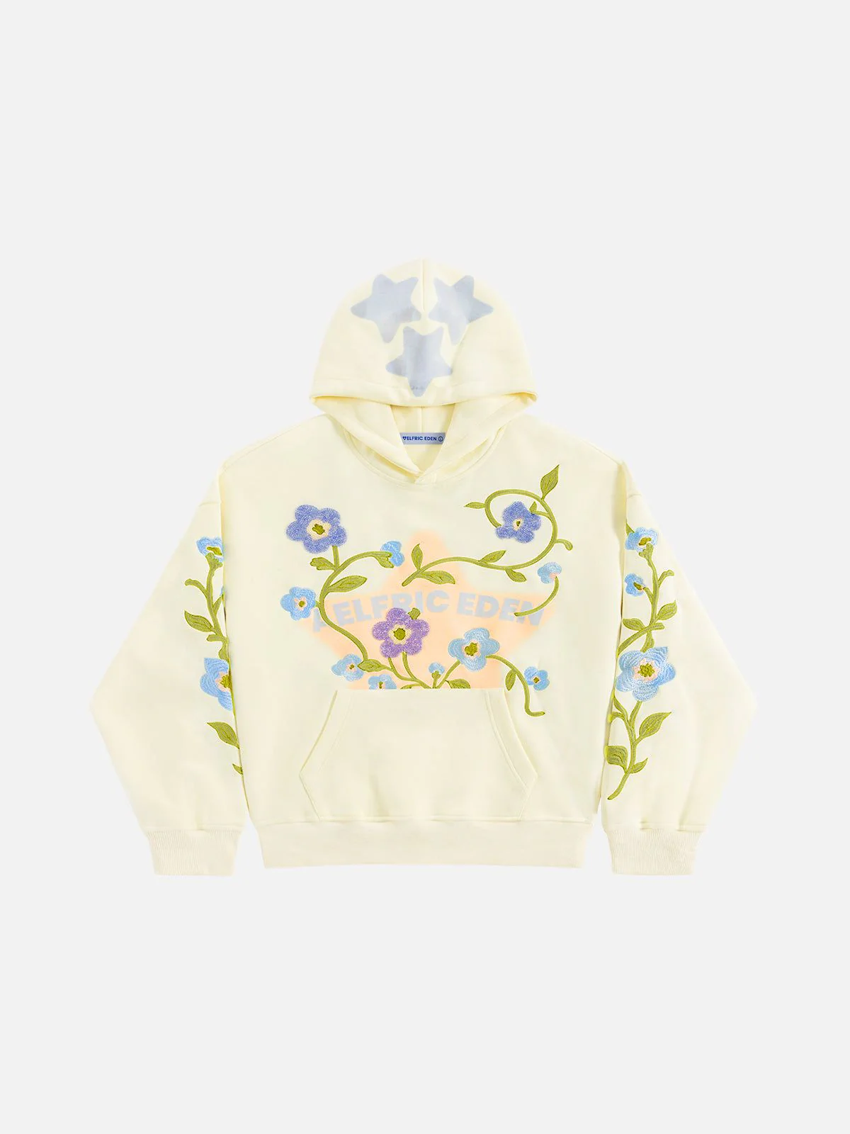 Aelfric Eden Star Rhinestone Floral Hoodie - Image 5