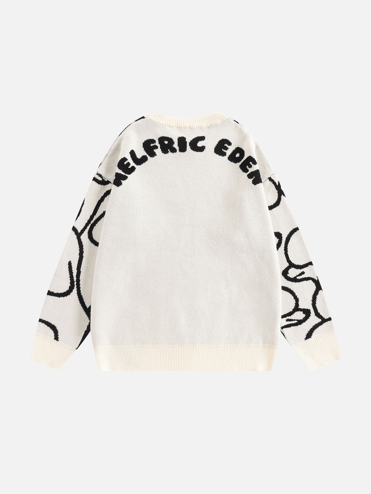 Aelfric Eden Hand Drawn Full Print Poodle Sweater - Image 2