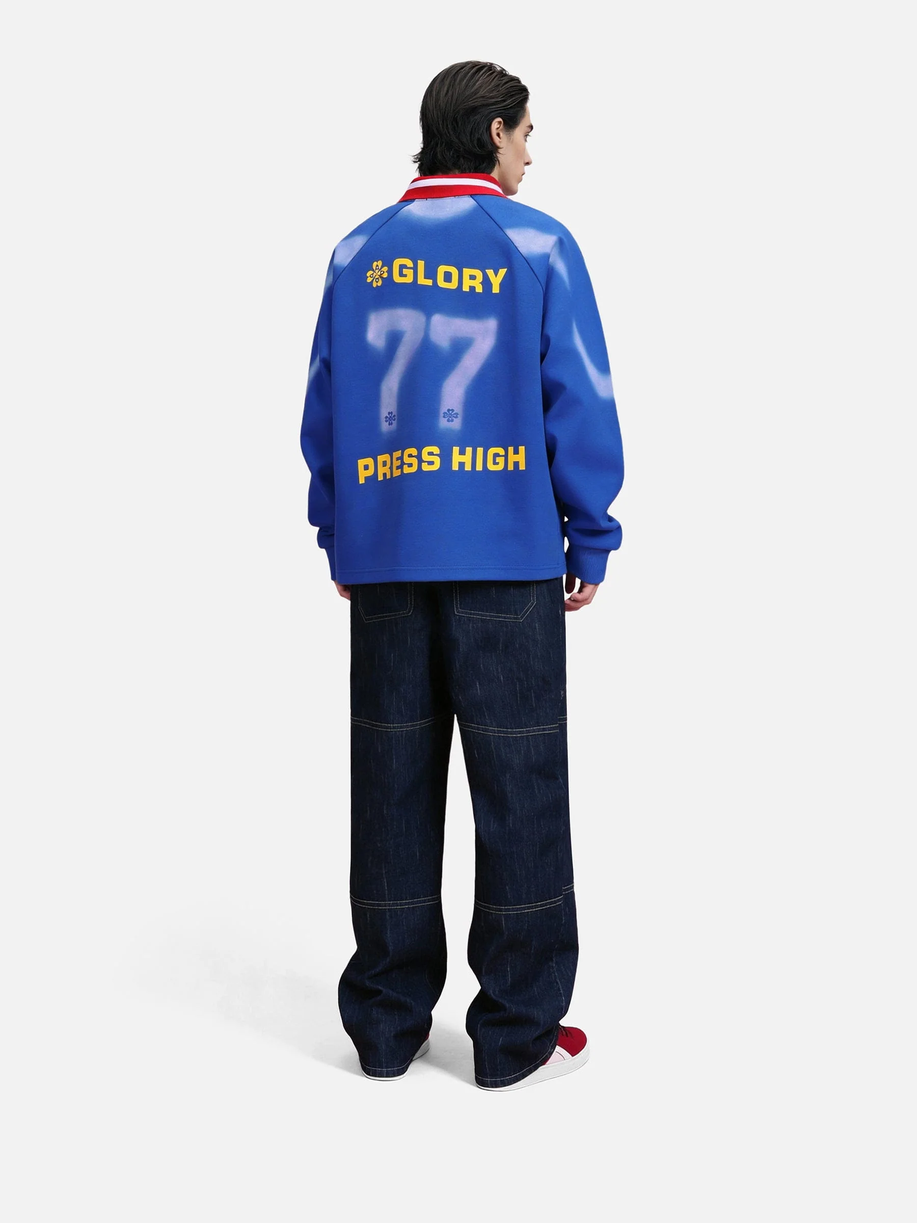 Aelfric Eden Inkjet Print 77 Polo Sweatshirt - Image 3
