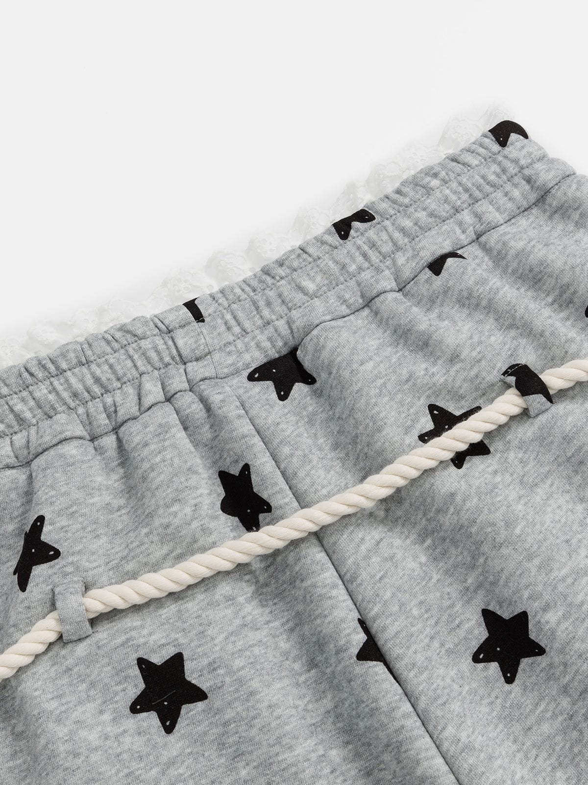 Aelfric Eden Lace Waist Star Baggy Sweatpants - Image 4