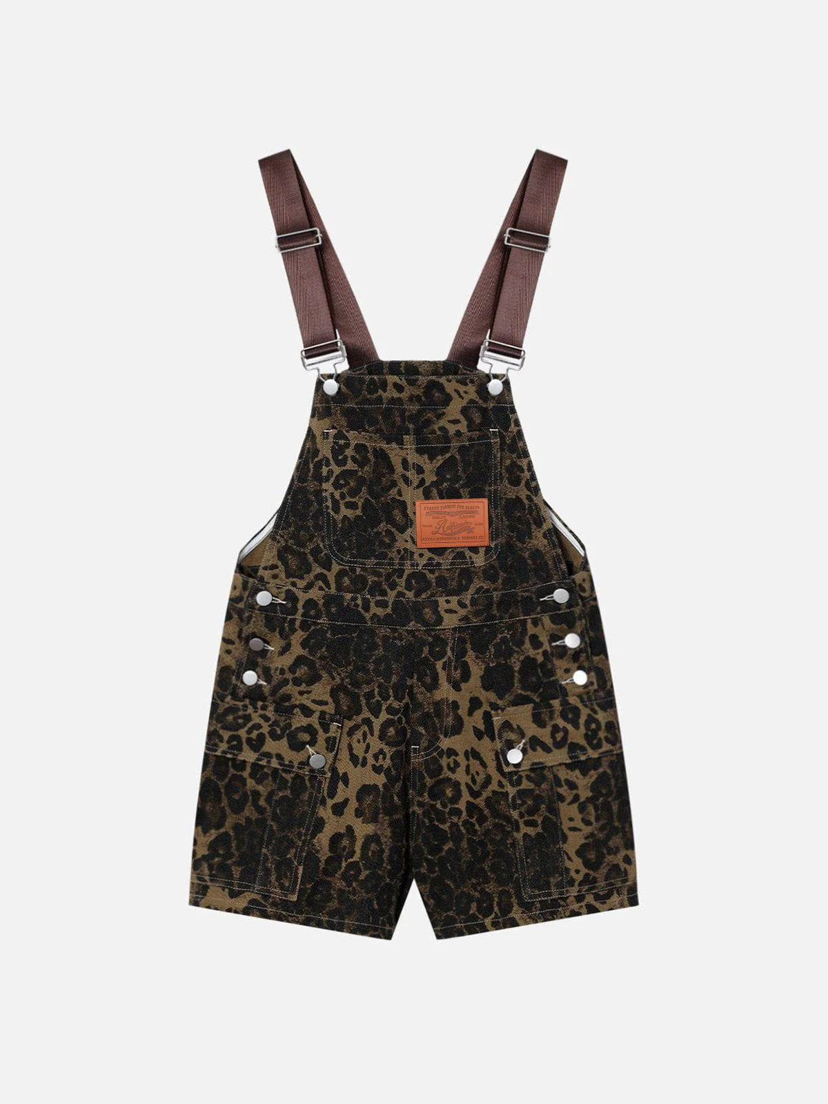 Aelfric Eden Leopard Overall Shorts