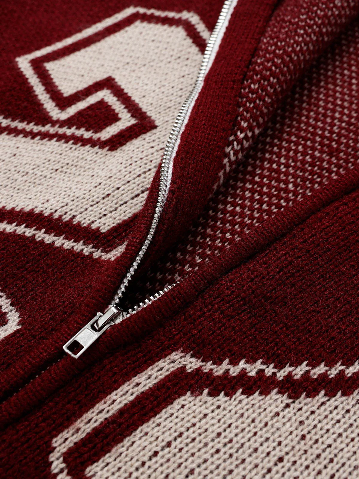 Aelfric Eden 24 Jacquard Zip Up Cardigan - Image 9