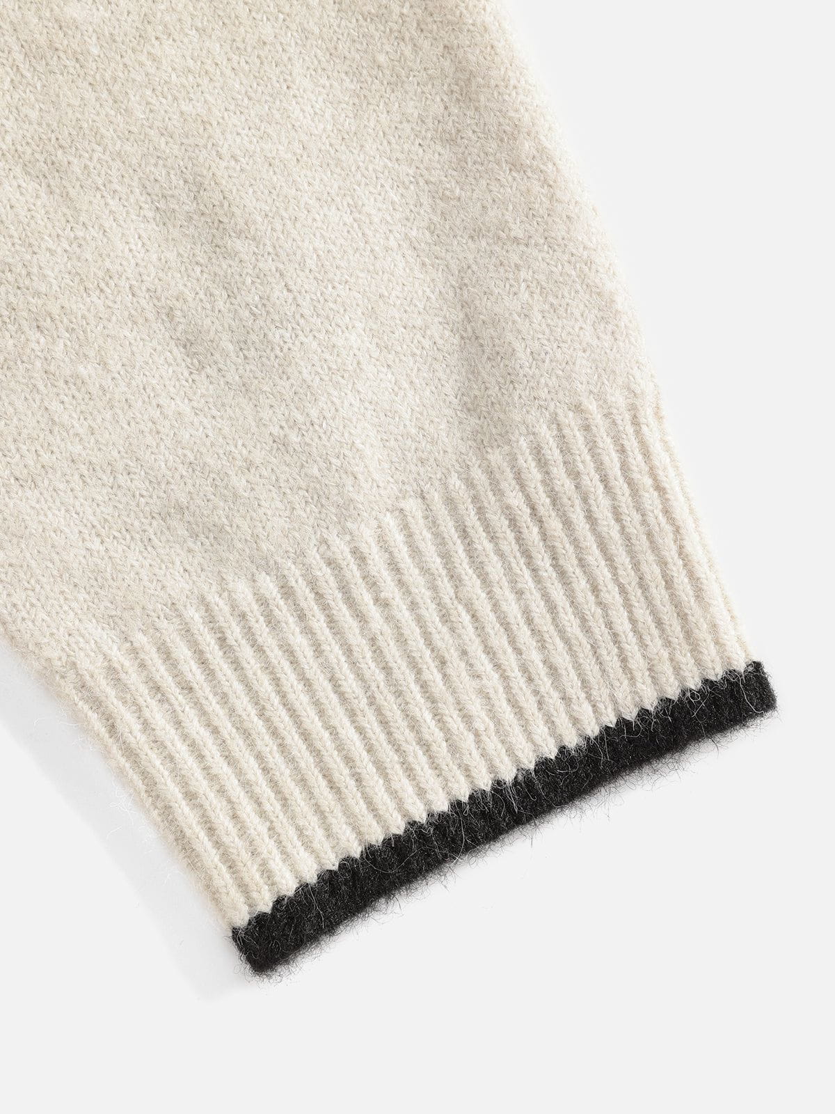 Aelfric Eden Patchwork V-Neck Sweater - Image 5