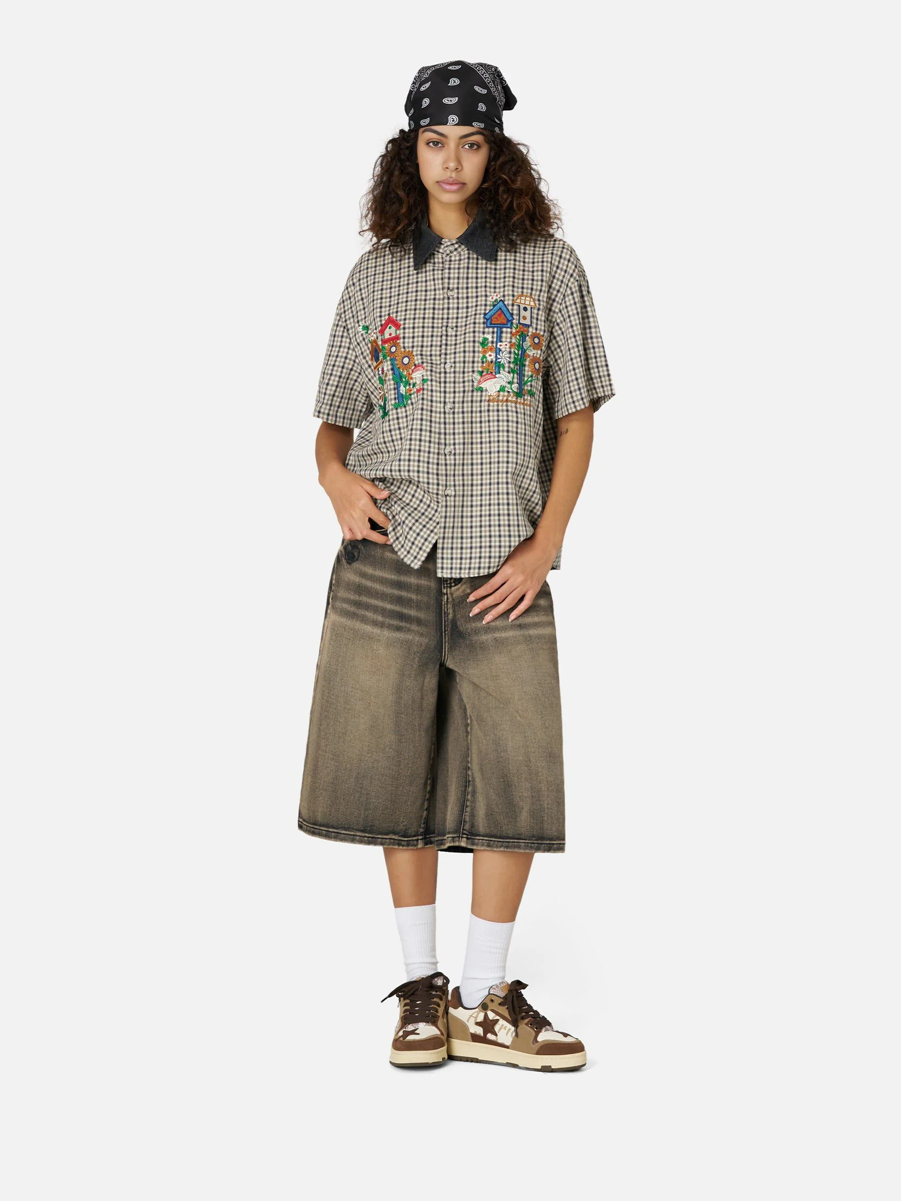 Aelfric Eden Plaid Embroidery Shirt