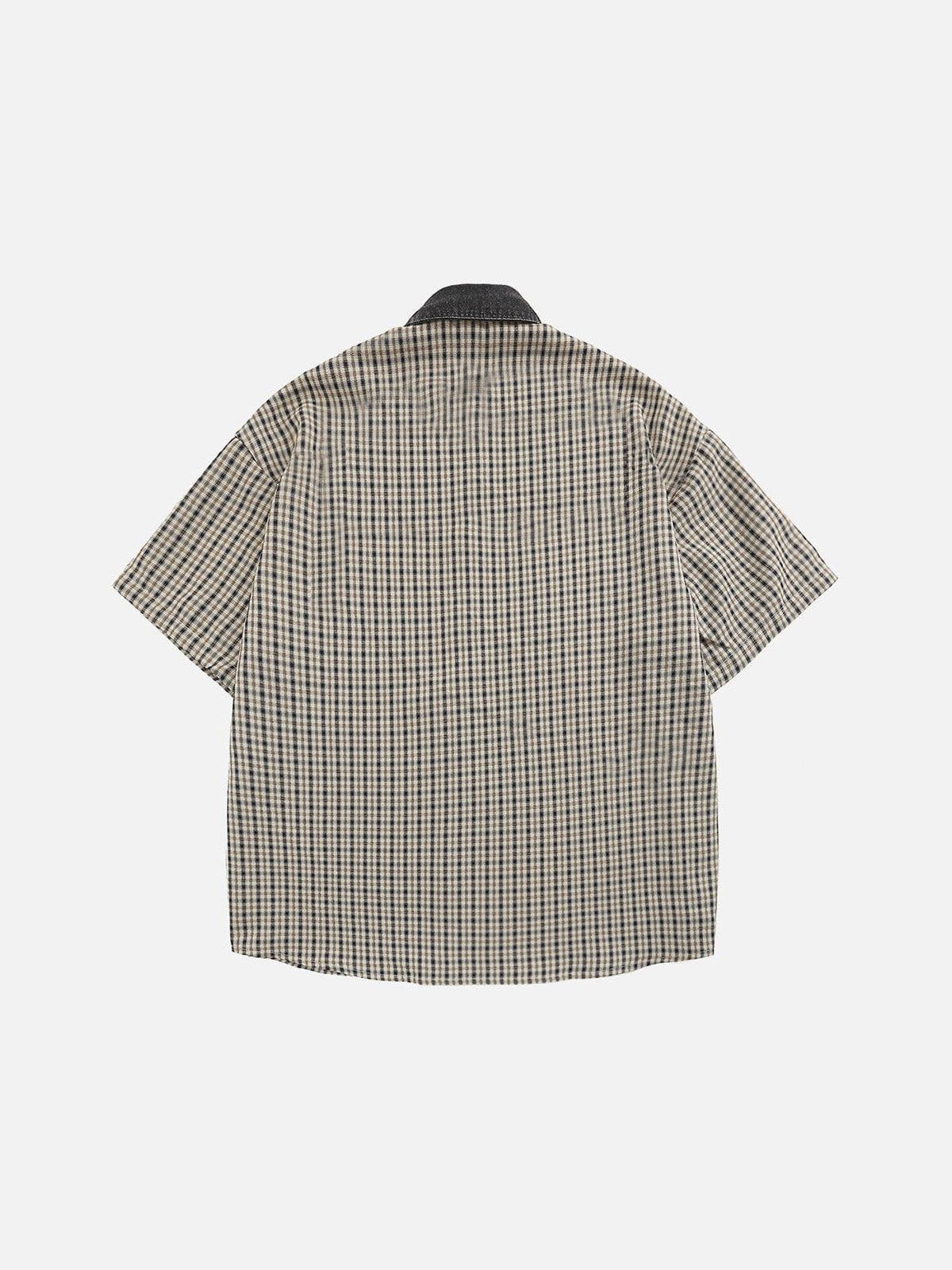 Aelfric Eden Plaid Embroidery Shirt - Image 8