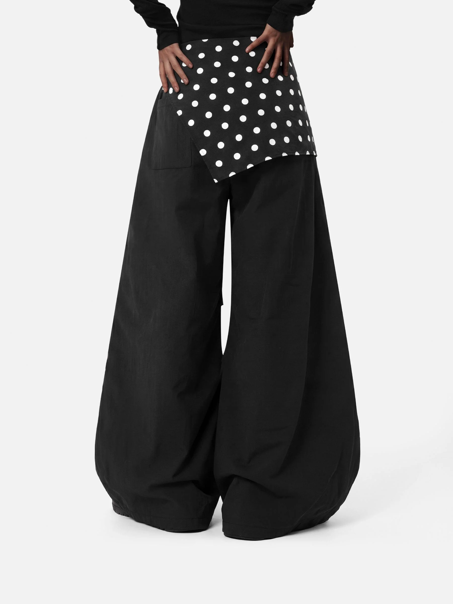 Aelfric Eden Polka Dot Panel Baggy Sweatpants - Image 3