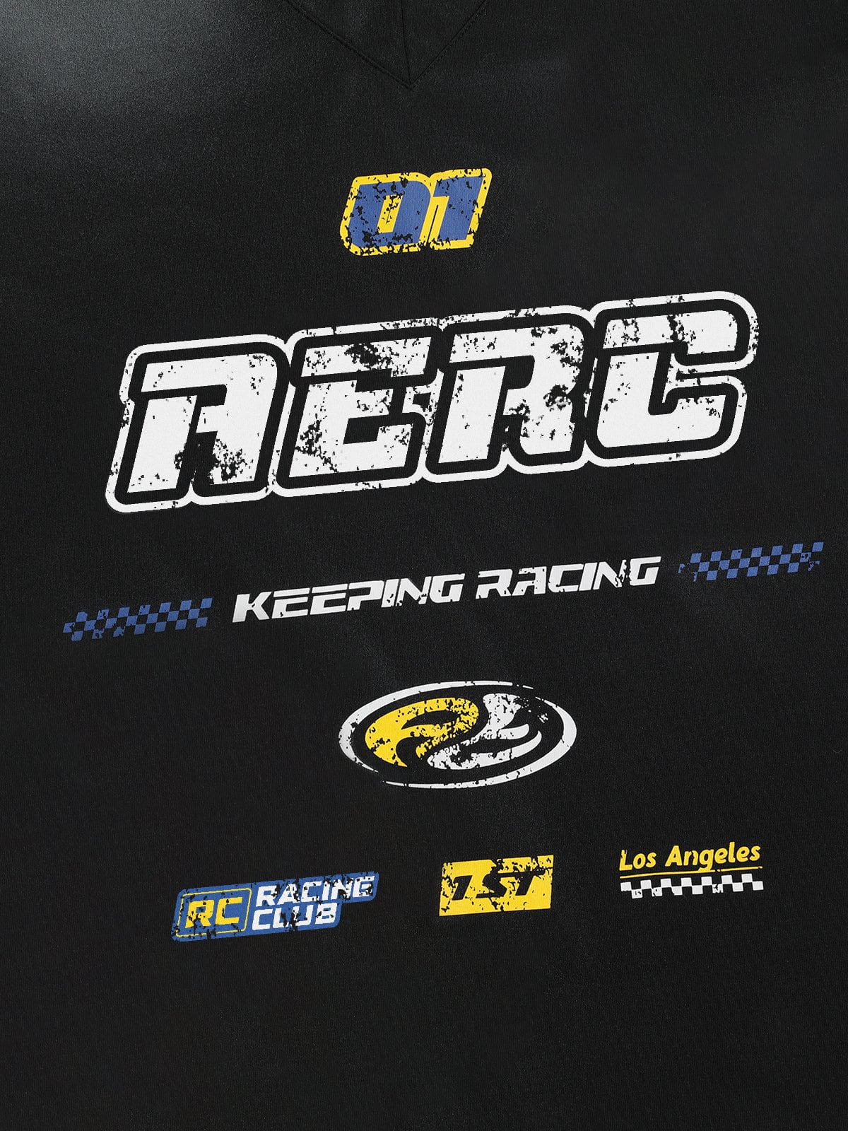 Aelfric Eden Racing Logo Patches Print Long Sleeve Tee - Image 4