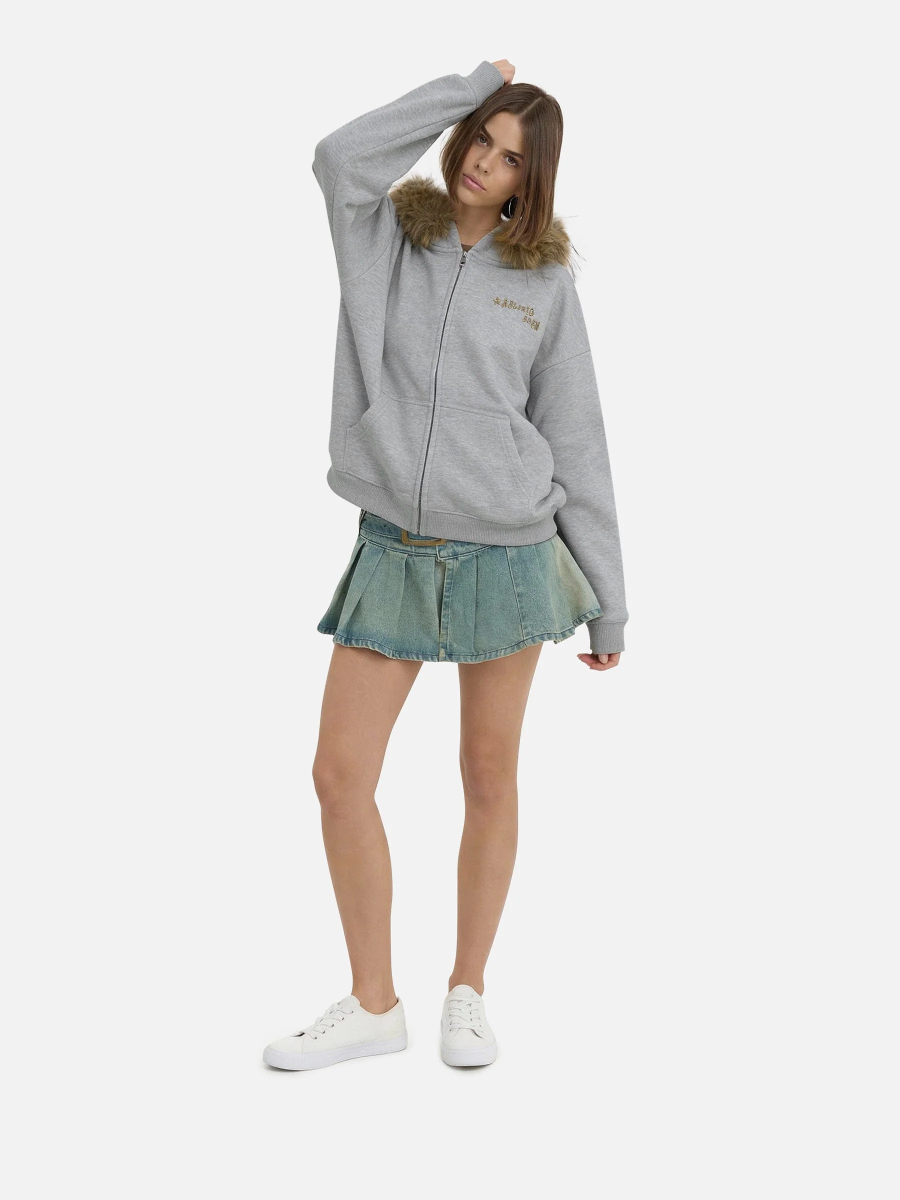 Aelfric Eden Detachable Collar Zip Up Hoodie
