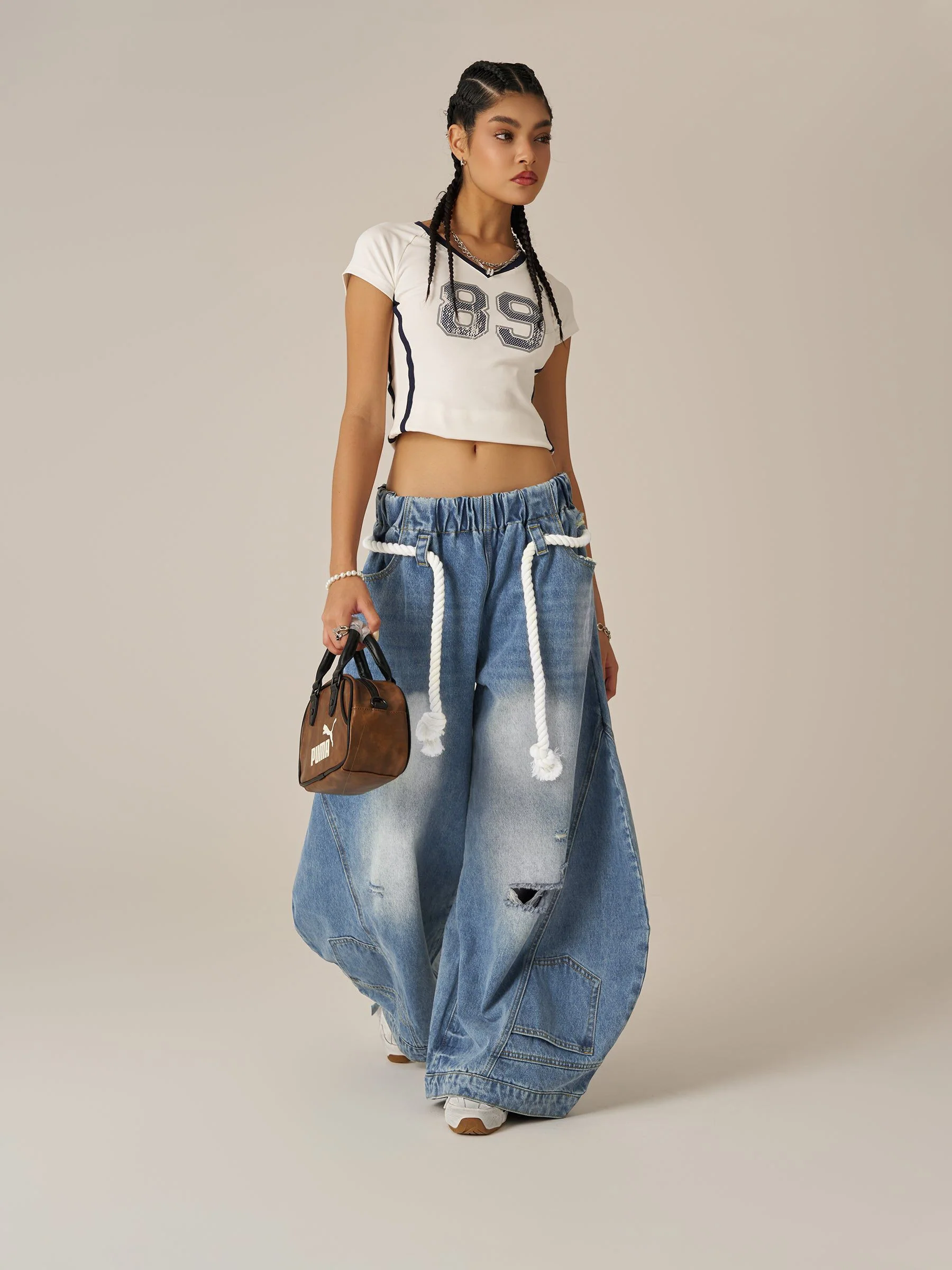 Aelfric Eden Reverse Super Baggy Barrel Jeans - Image 3