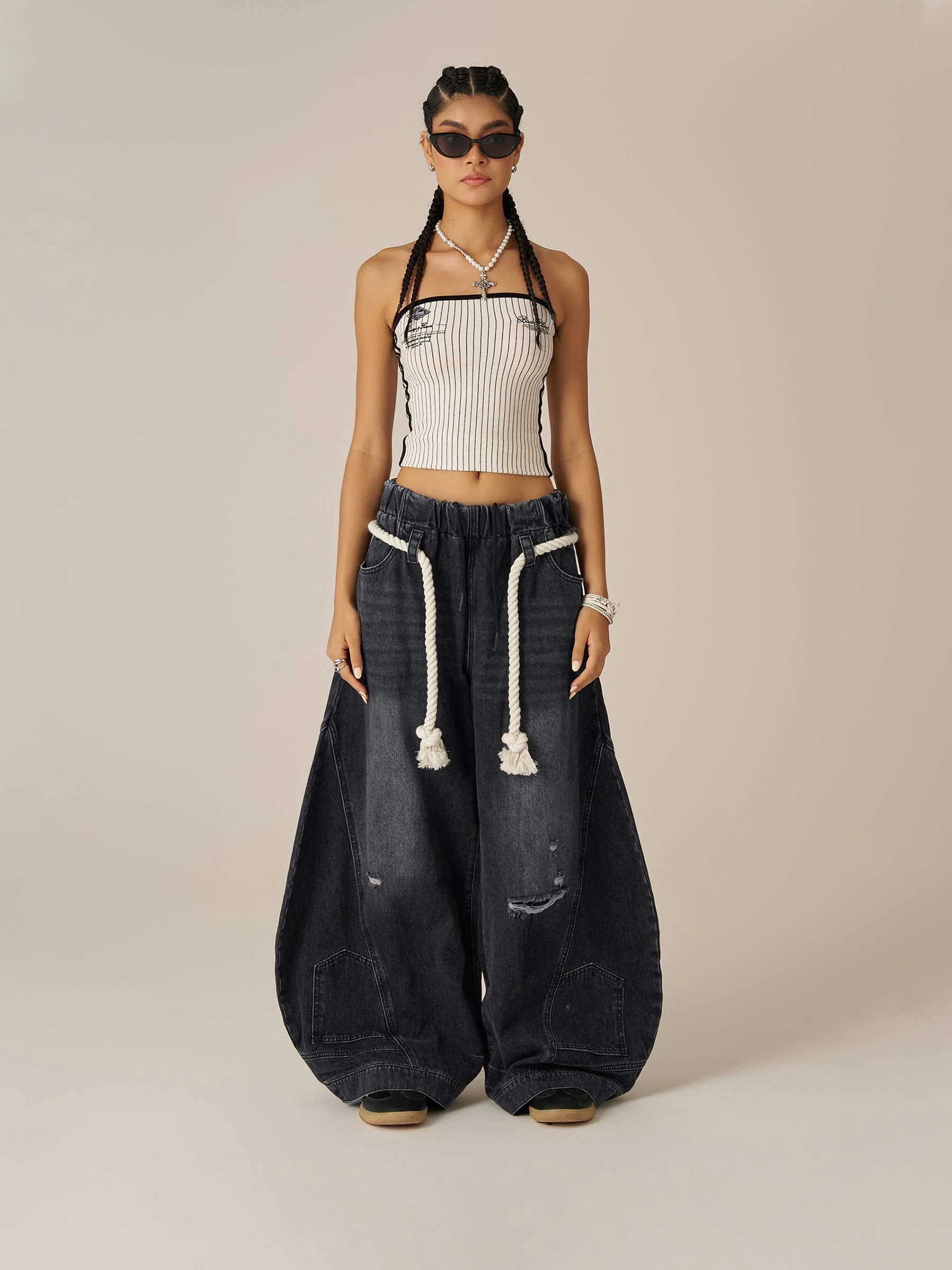 Aelfric Eden Reverse Super Baggy Barrel Jeans - Image 4