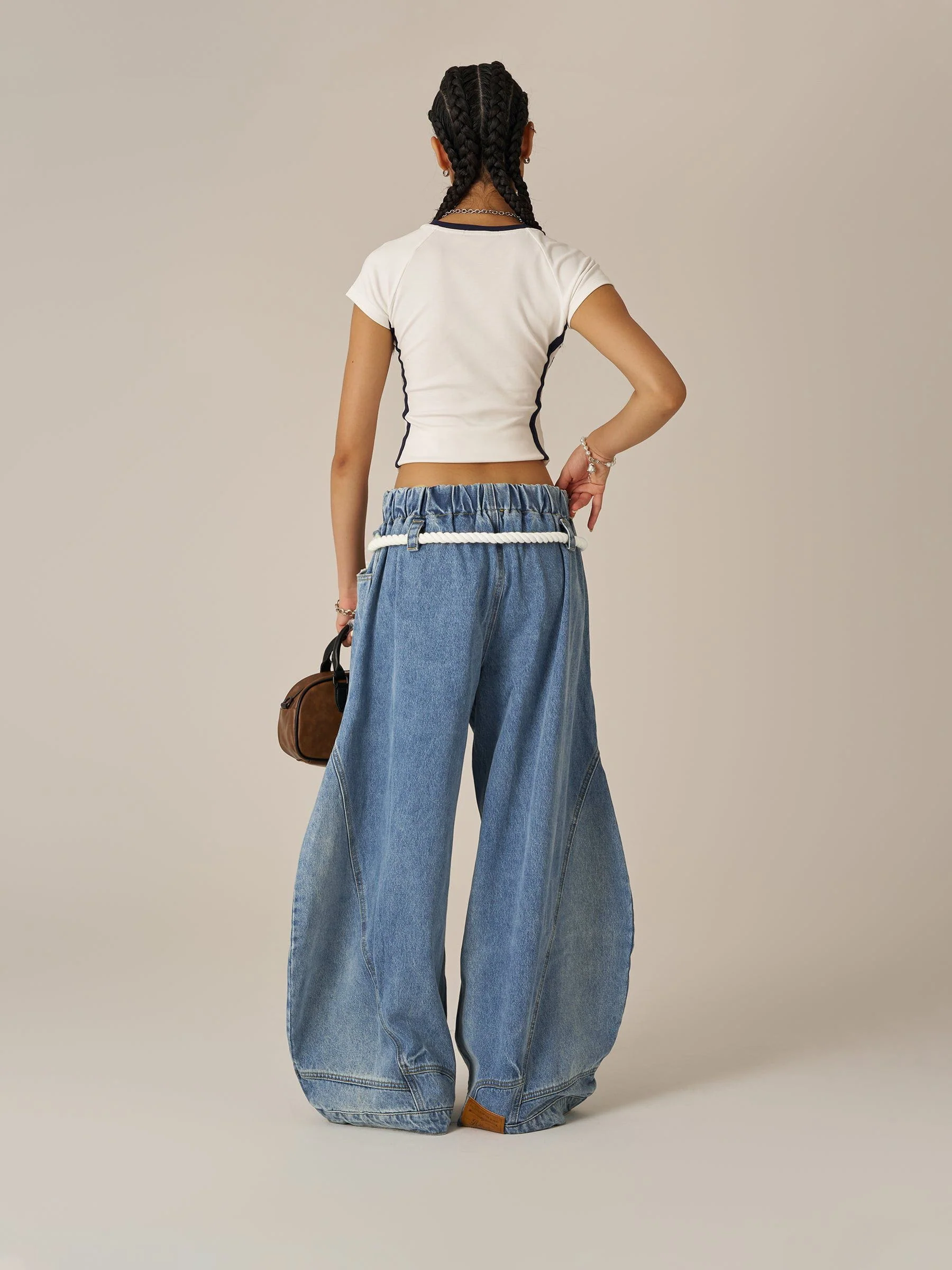 Aelfric Eden Reverse Super Baggy Barrel Jeans - Image 6
