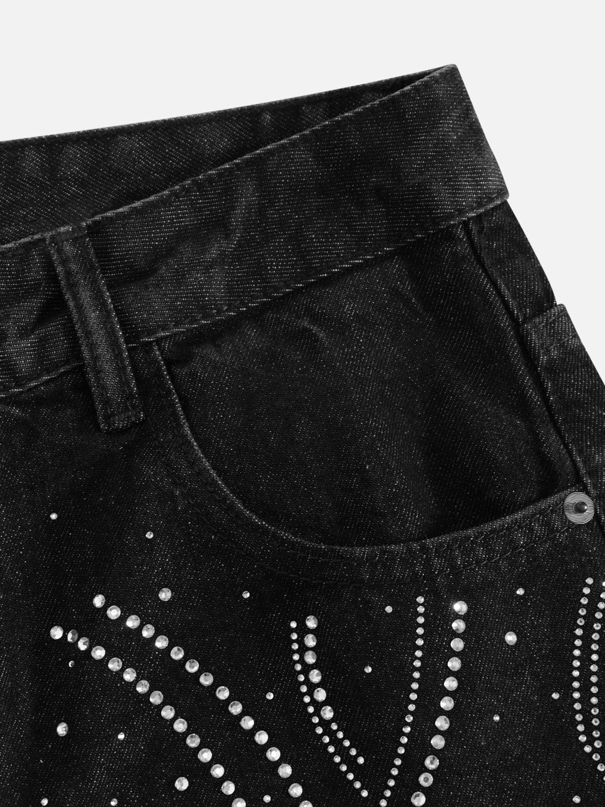 Aelfric Eden Rhinestone Star Baggy Jeans - Image 3