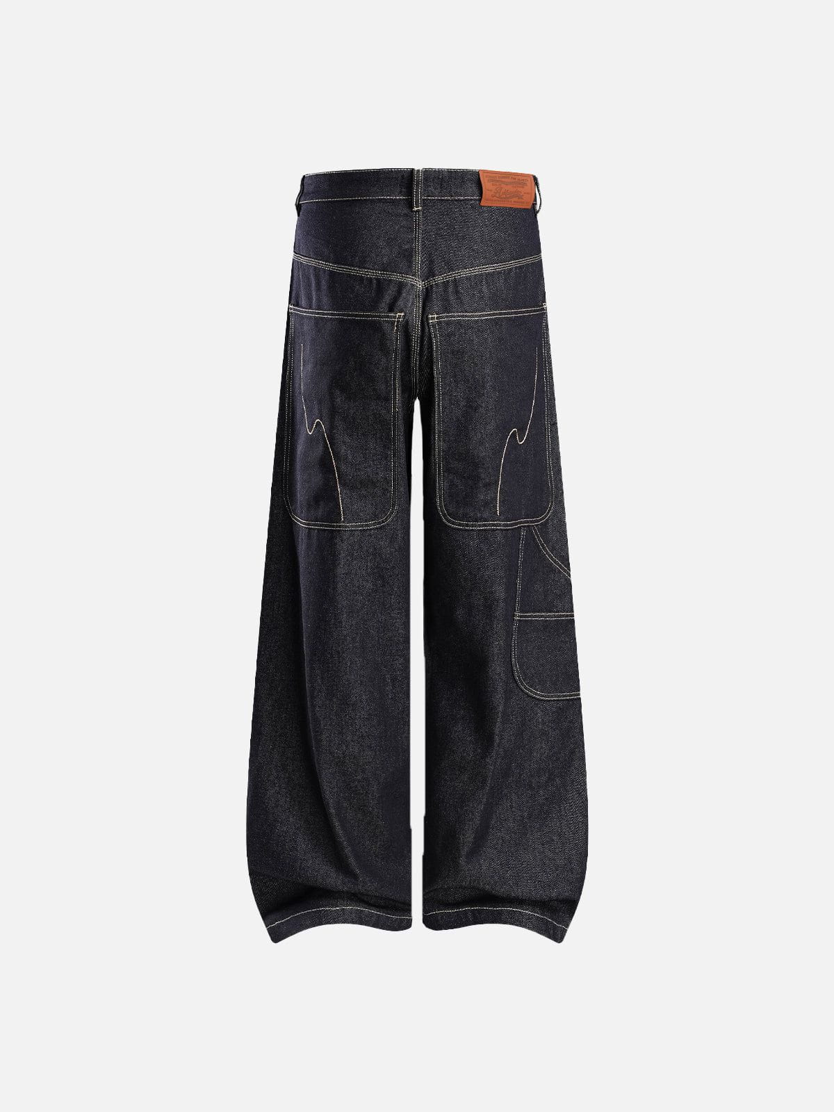 Aelfric Eden Stitch Raw Baggy Jeans - Image 2