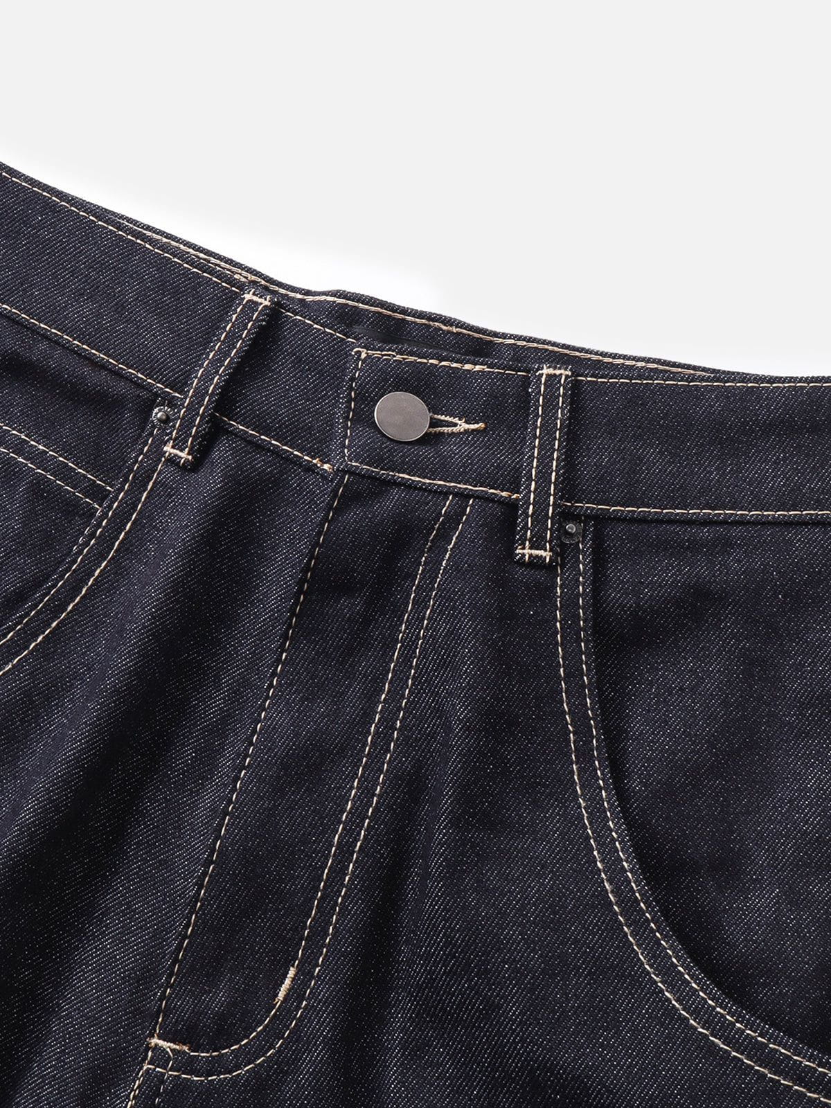 Aelfric Eden Stitch Raw Baggy Jeans - Image 3