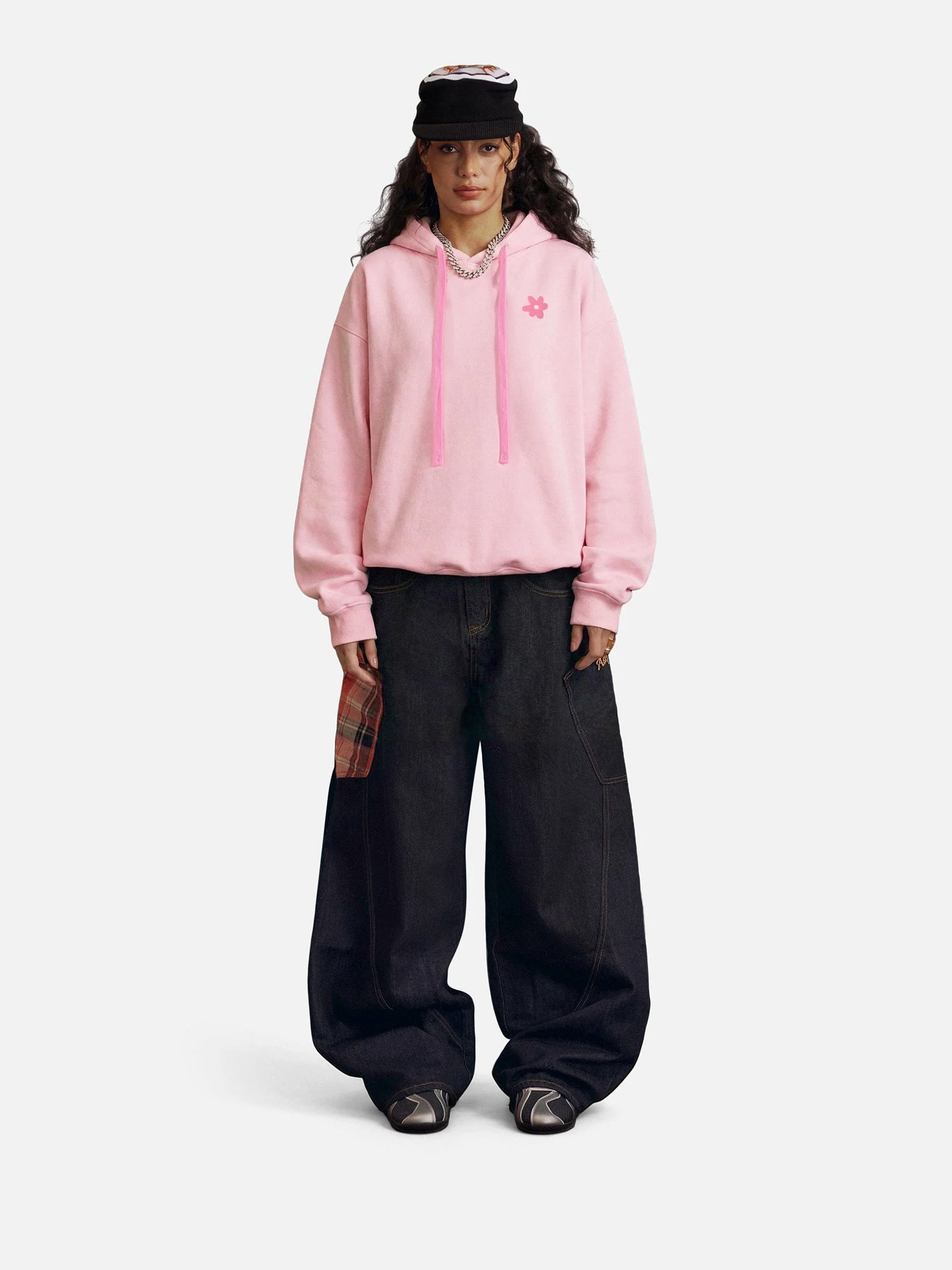 Aelfric Eden Strawberry Floral Pullover Hoodie - Image 3