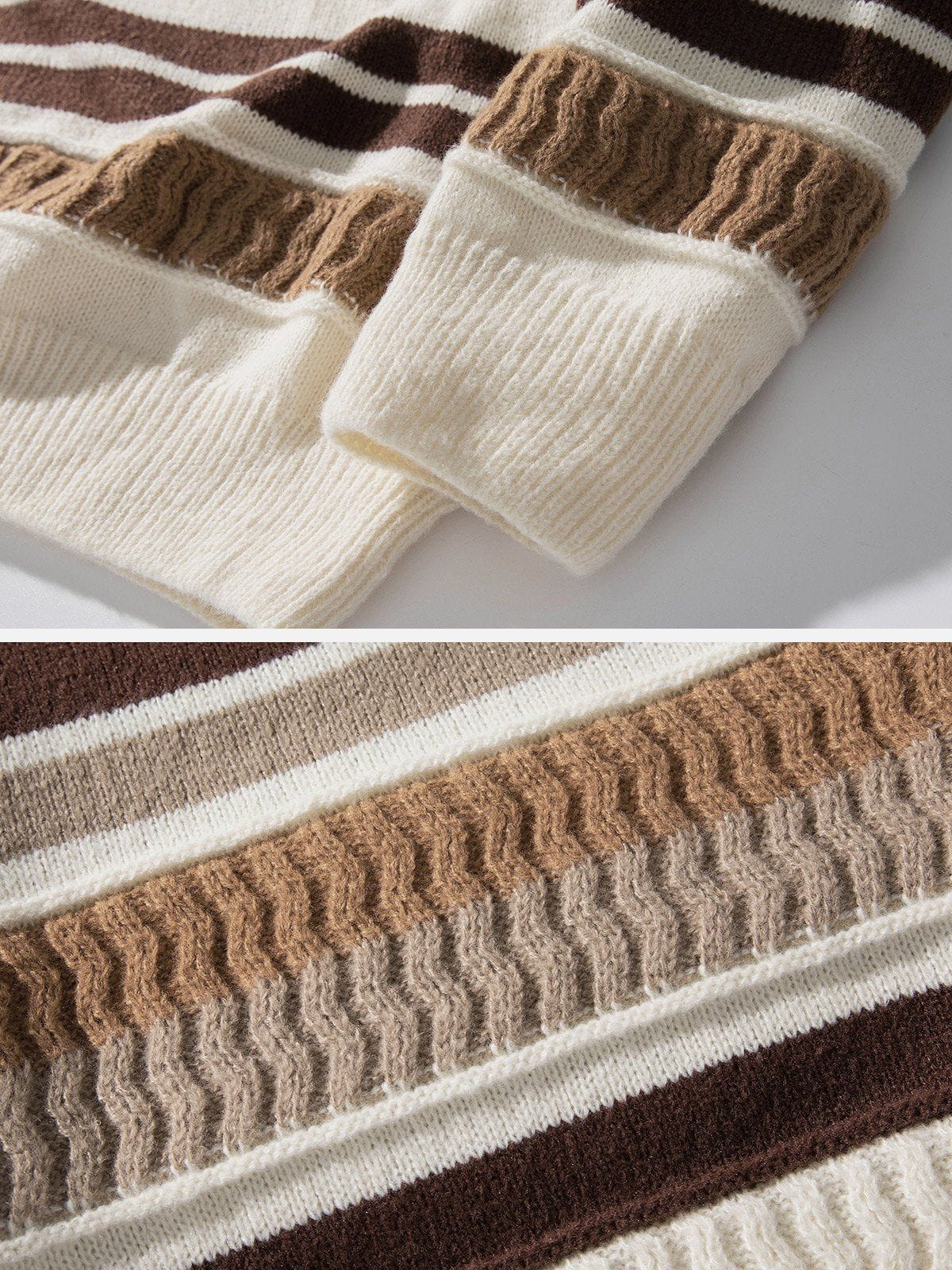 Aelfric Eden Stripe Color Blocking Sweater - Image 4