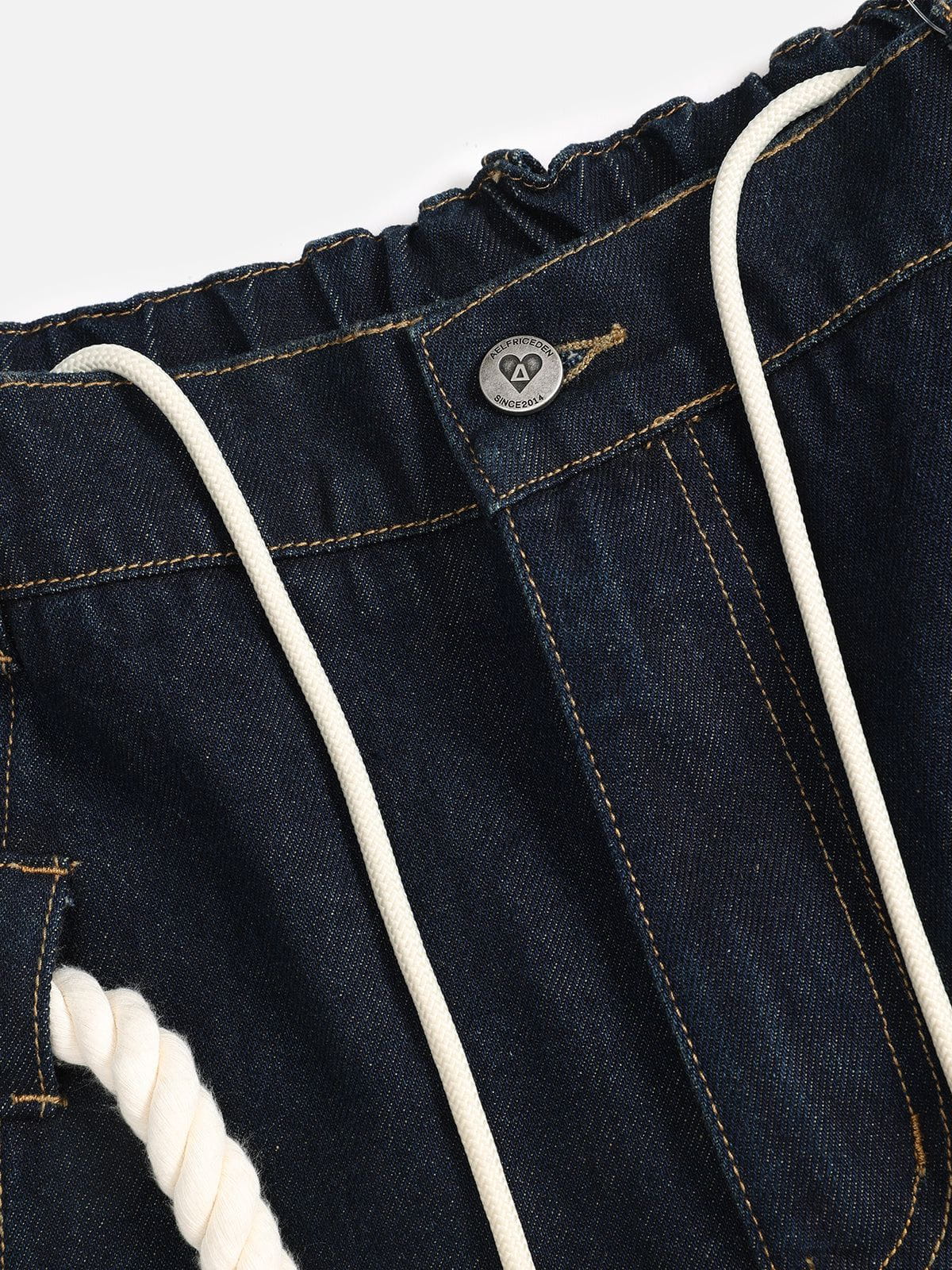 Aelfric Eden Drawstring Waist Super Baggy Jeans - Image 7