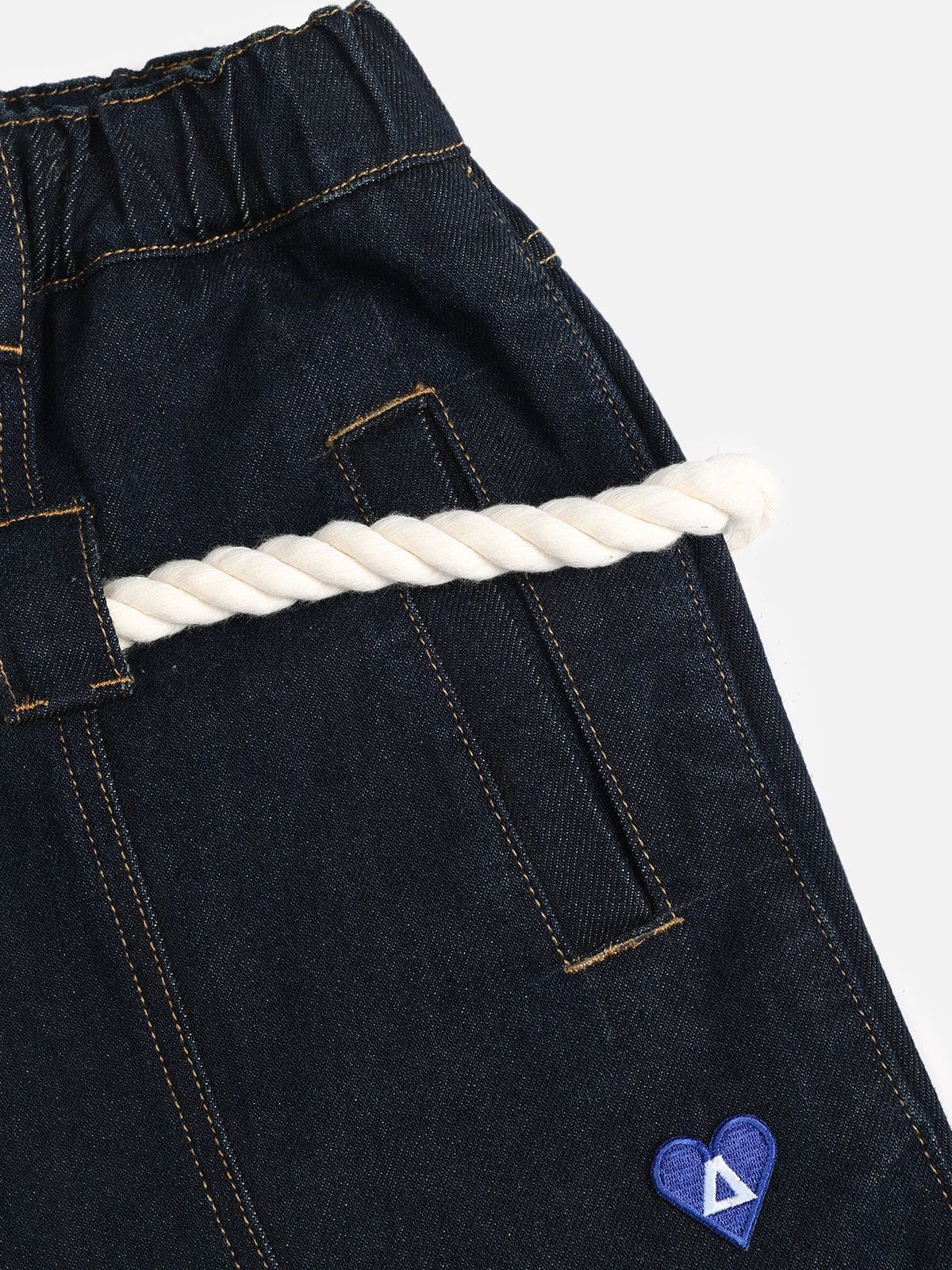 Aelfric Eden Drawstring Waist Super Baggy Jeans - Image 8