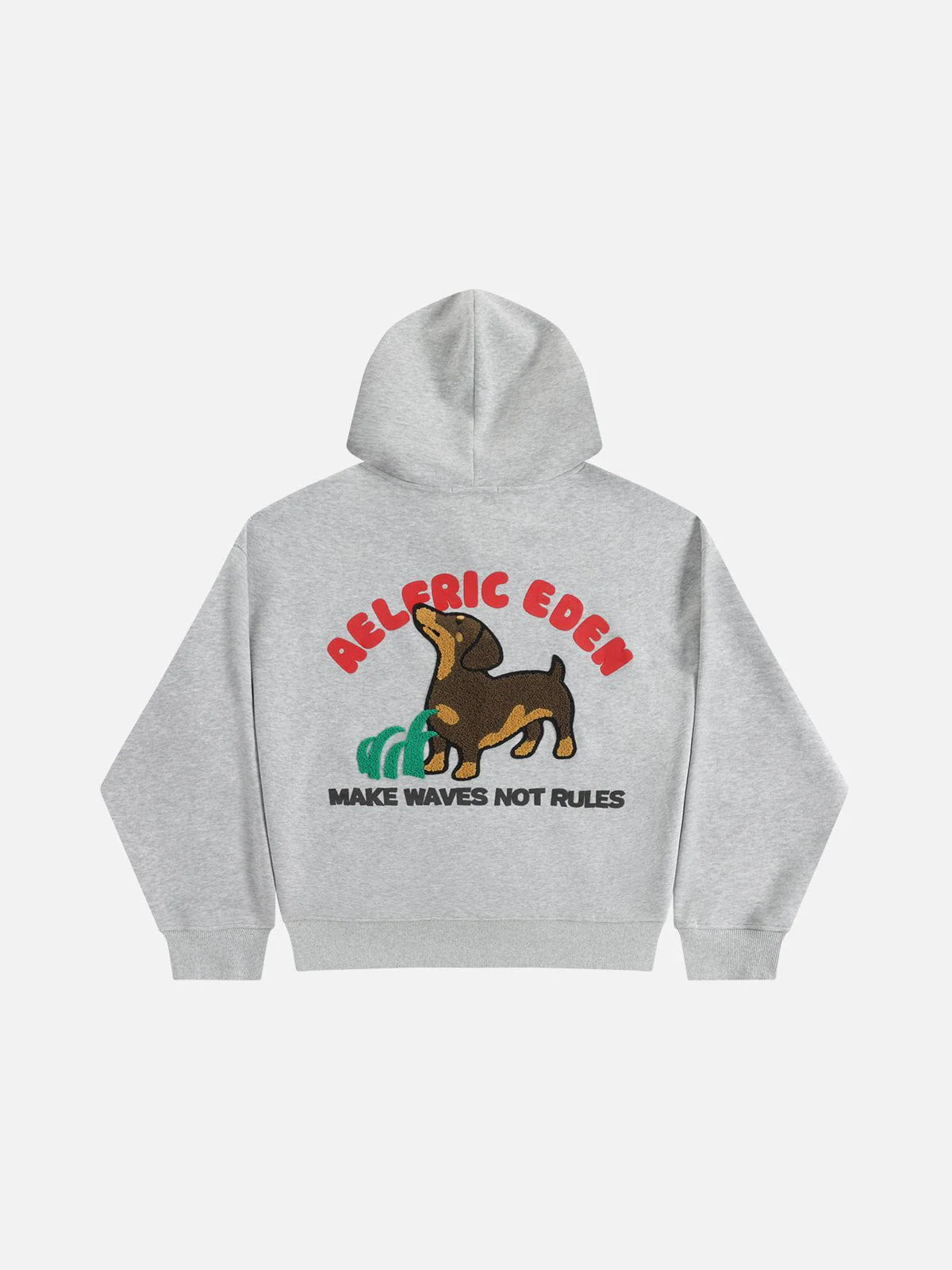 Aelfric Eden Towel Embroidery Dachshund Pullover Hoodie - Image 2