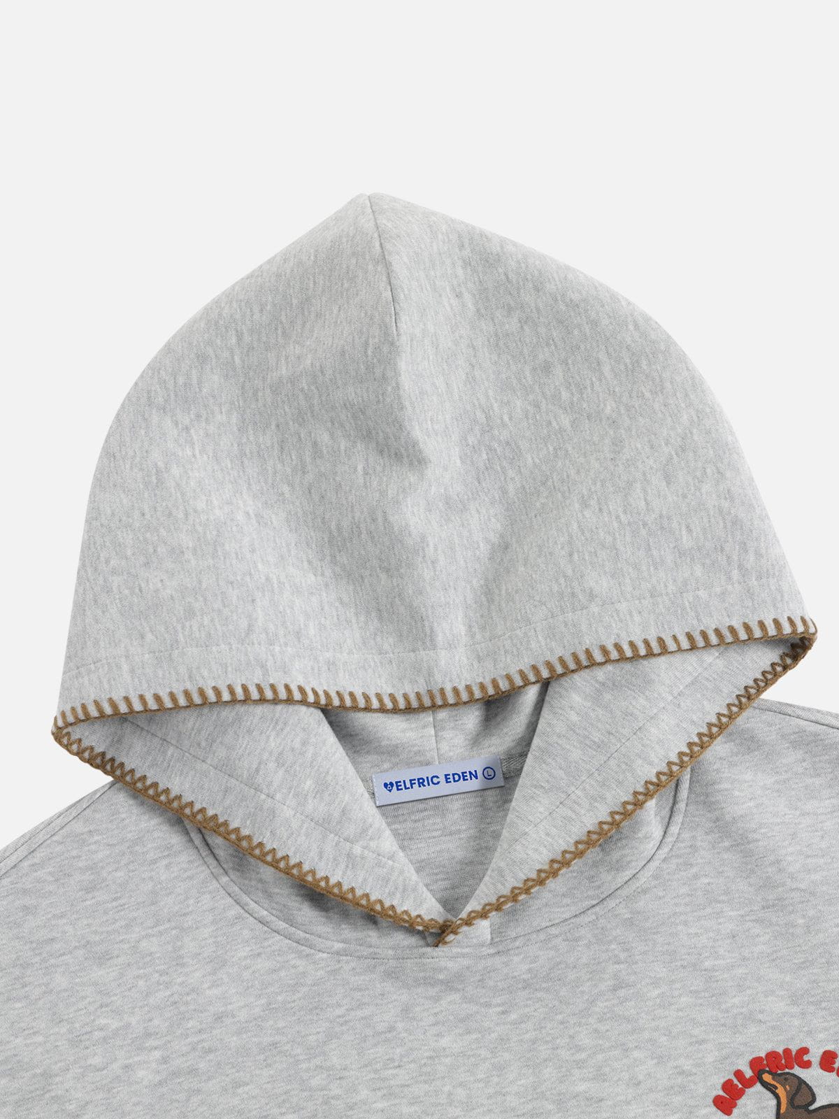 Aelfric Eden Towel Embroidery Dachshund Pullover Hoodie - Image 6