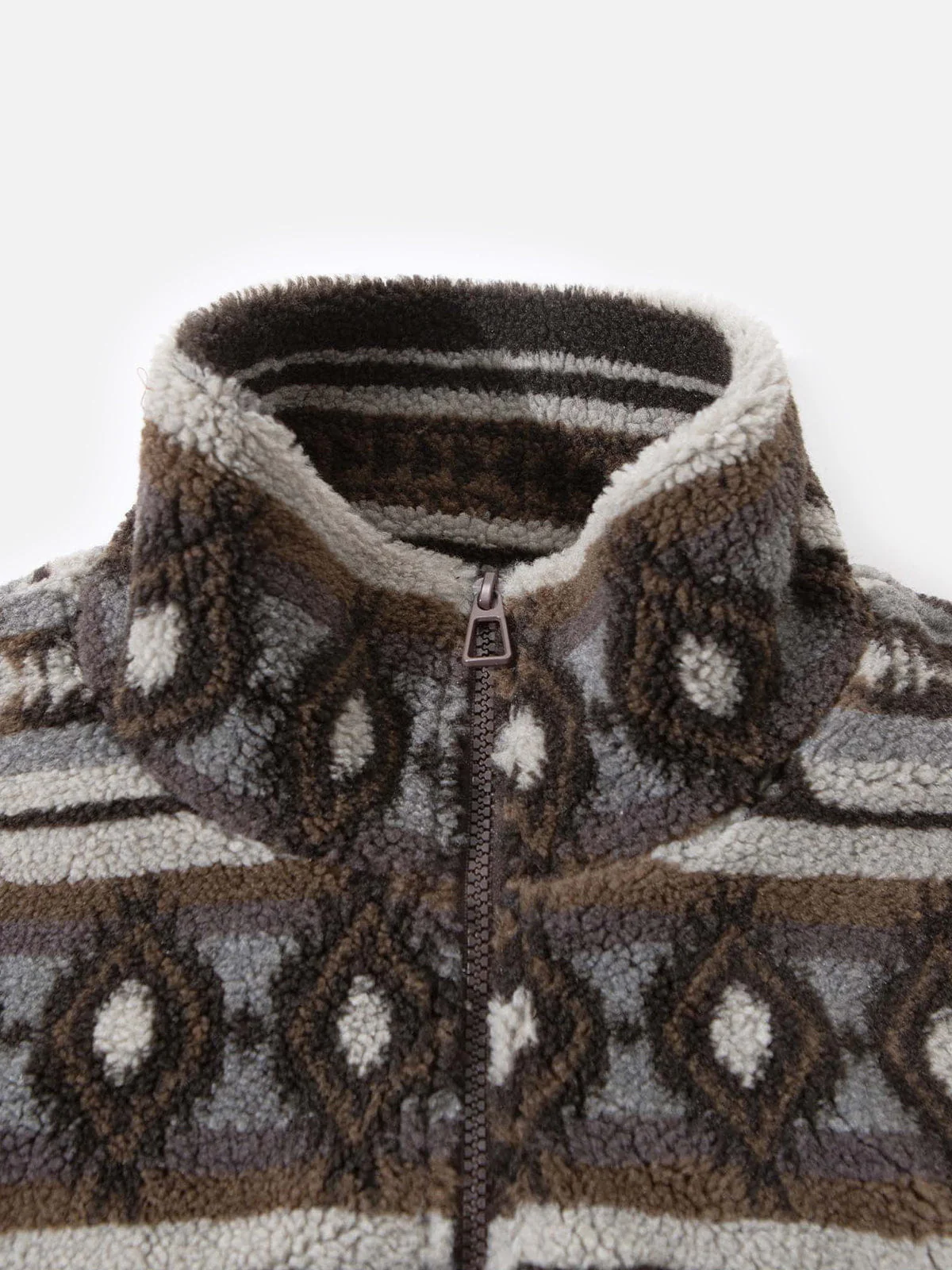 Aelfric Eden Tribal Pattern Fleece Jacket - Image 3