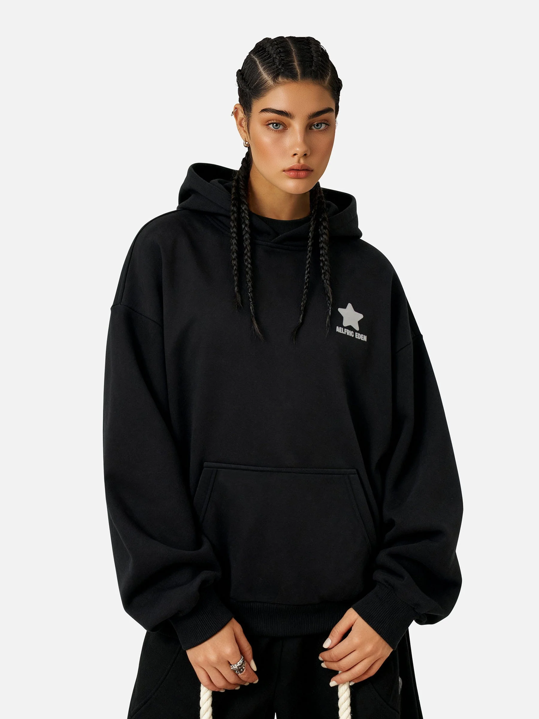 Aelfric Eden Oversized Eden Star Hoodie - Image 2