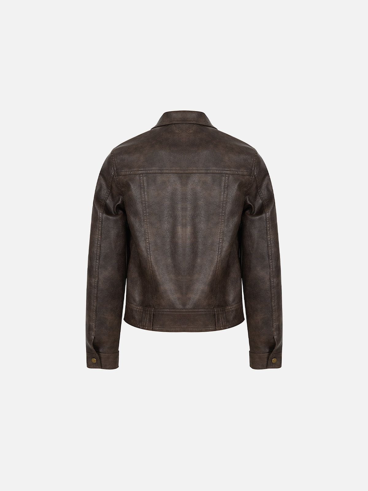 Aelfric Eden Vintage Rivet Fuax Leather Jacket - Image 2