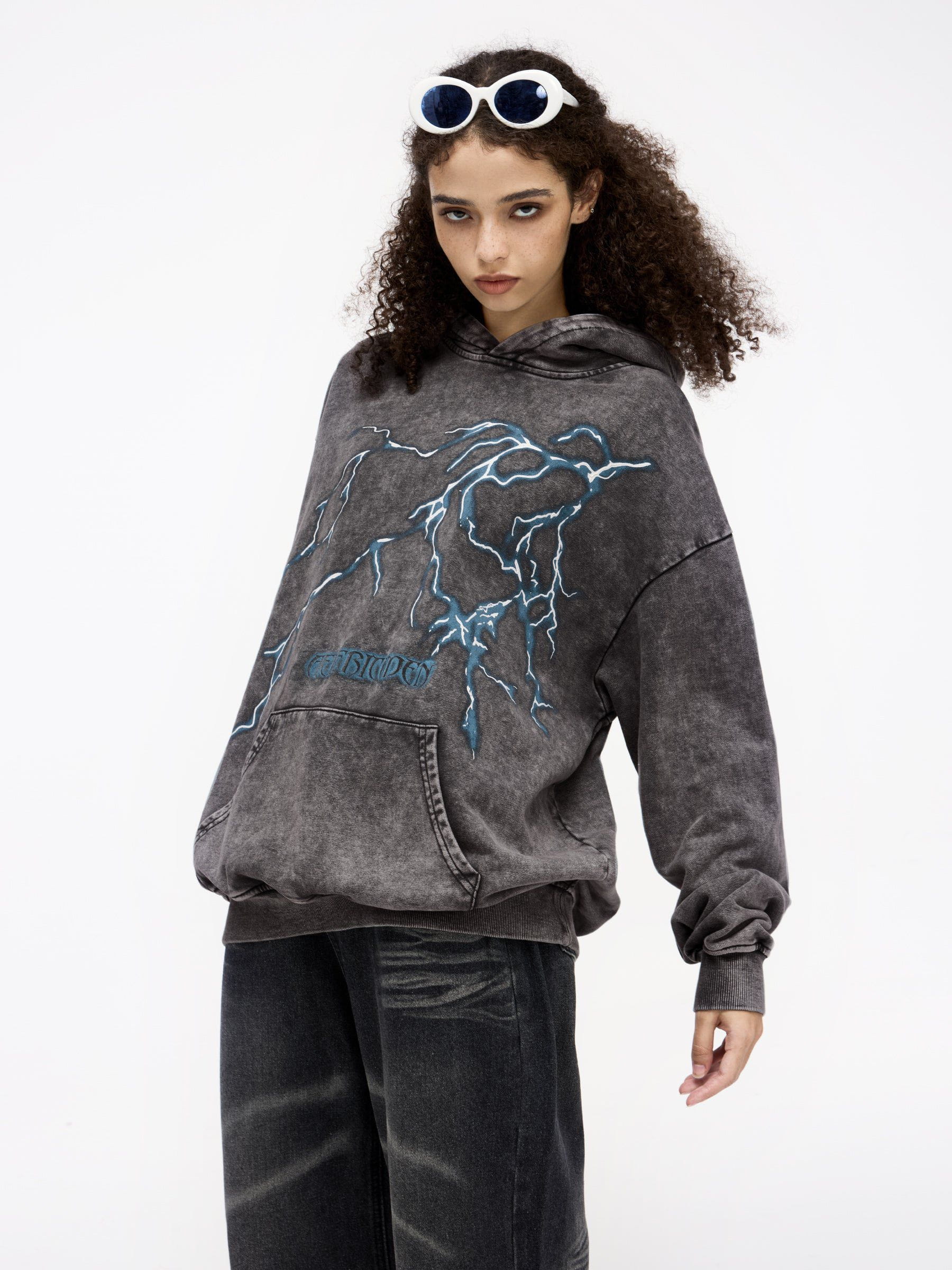 Aelfric Eden Lightning Graphic Hoodie - Image 2